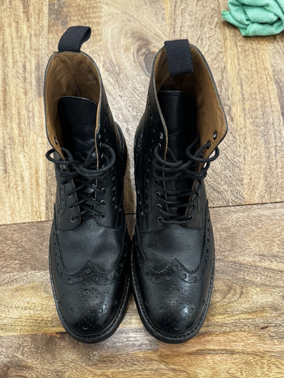 Grenson Grenson Fred Brogue Boots Black – UK 9 G, 8/10 Size US 10 / EU 43 - 5 Thumbnail