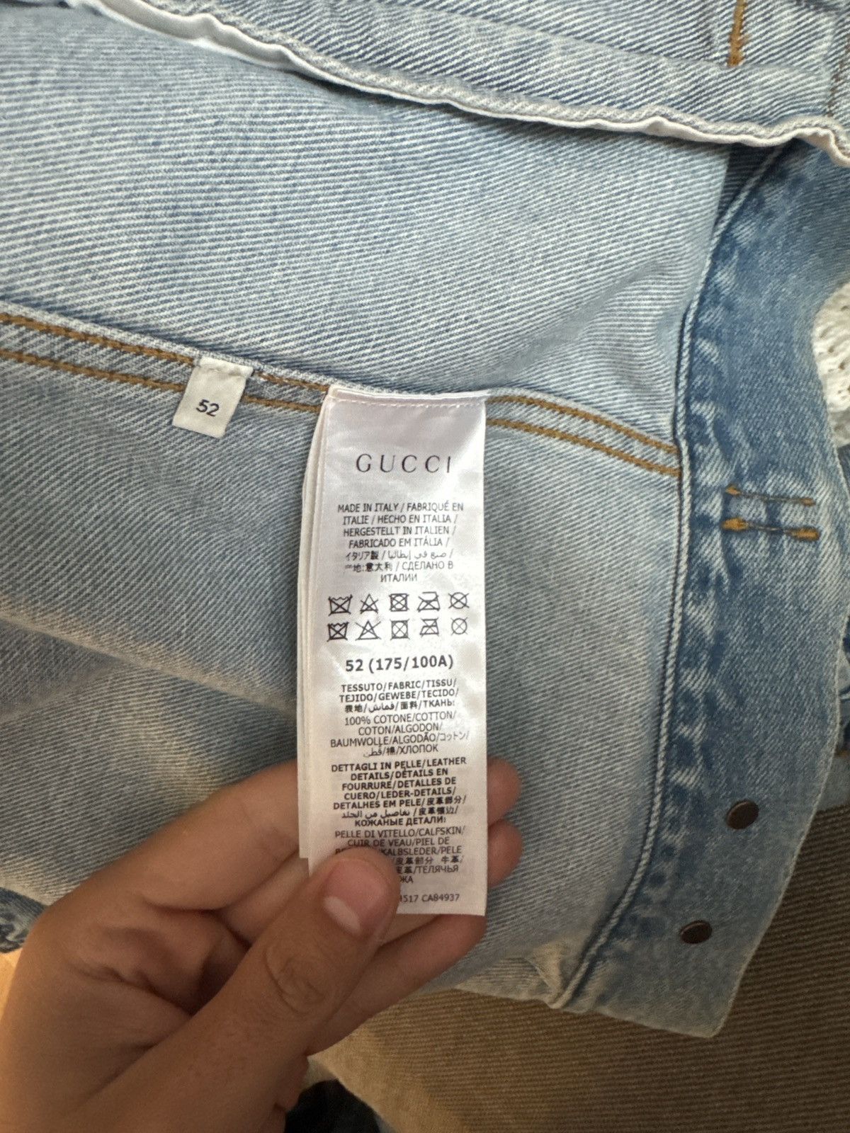 Gucci Gucci Denim Vest Size US L / EU 52-54 / 3 - 5 Thumbnail