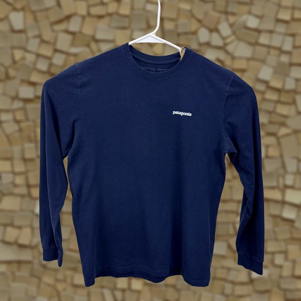 Patagonia Patagonia Shirt Mens M Blue Regular Graphic Print P-6 Logo Responsibili-Tee Size US M / EU 48-50 / 2 - 1 Thumbnail