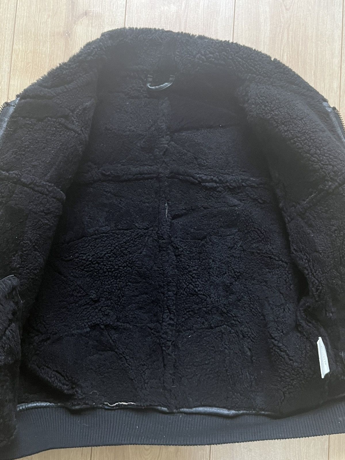 Japanese Brand 1990s patchwork shearling bomber/aviator leather jacket Size US M / EU 48-50 / 2 - 10 Thumbnail