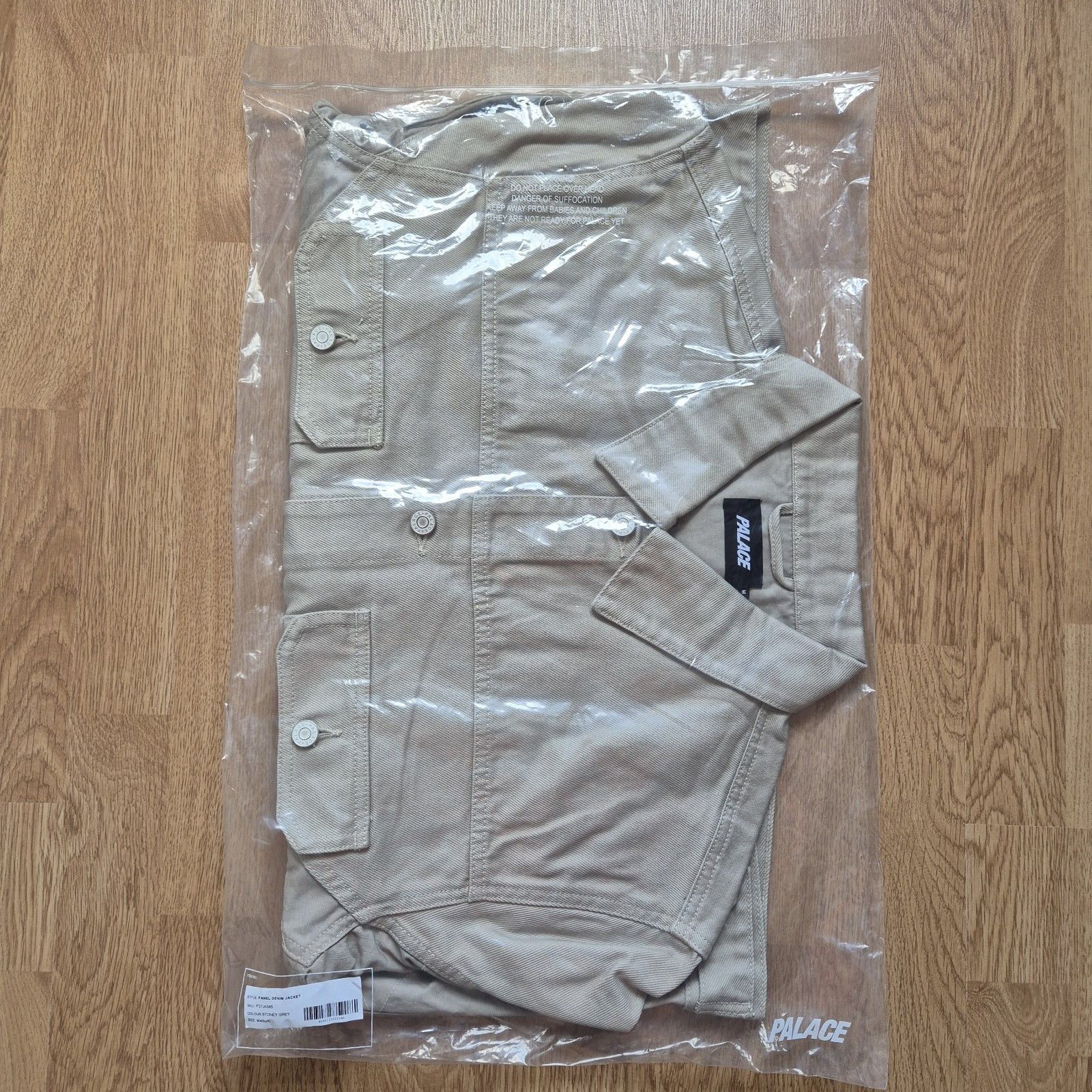 Palace Palace Panel Denim Jacket Stoney Grey Medium Brand New FW24 Size US M / EU 48-50 / 2 - 6 Thumbnail