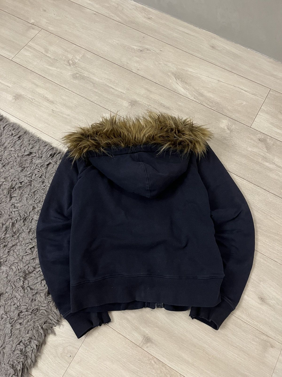 If Six Was Nine 🔥00's Abercrombie & Fitch Style Faux Fur Zip Hoodie Jacket Size US S / EU 44-46 / 1 - 4 Thumbnail