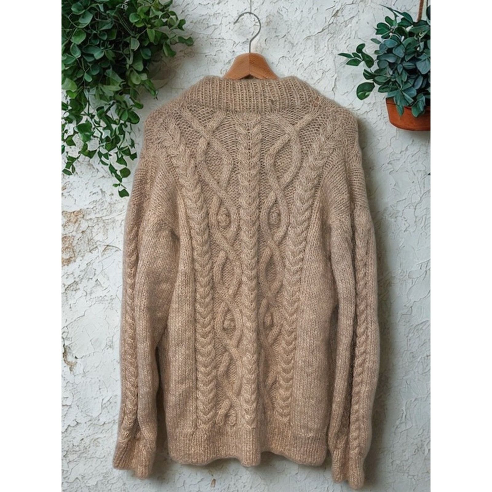 Other Anncraft Donegal Irish Wool Fisherman Sweater L Full Zip Size US L / EU 52-54 / 3 - 6 Thumbnail