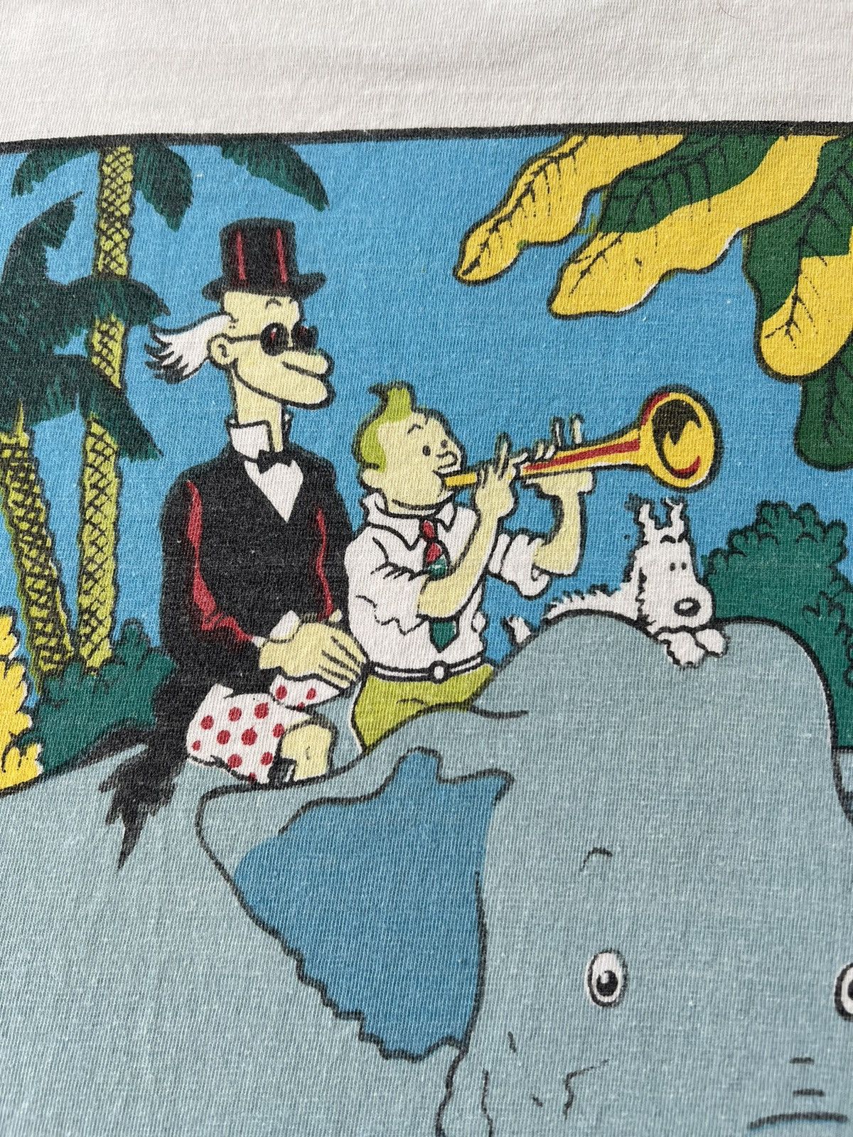 Cartoon Network Vintage 90s TinTin Gigars of the Pharaoh White T-shirt Size US L / EU 52-54 / 3 - 15 Thumbnail