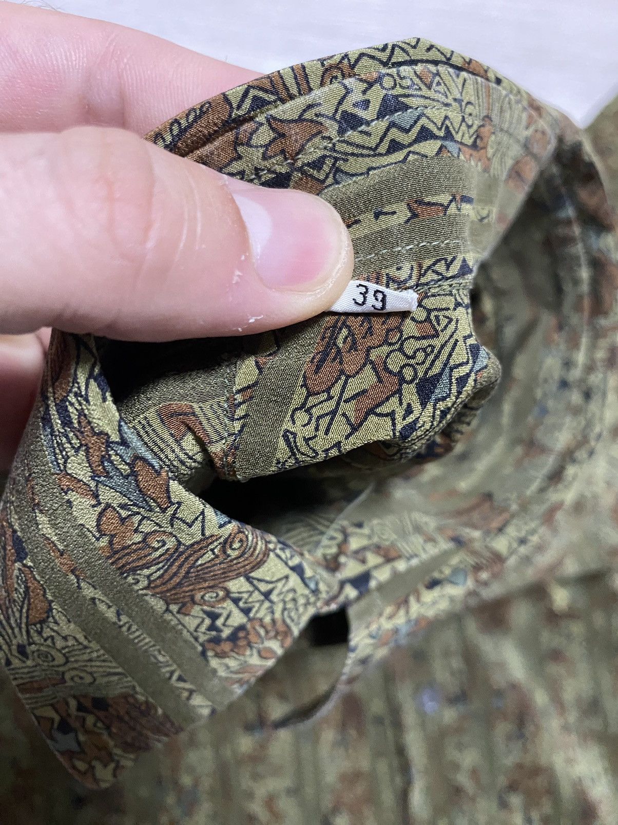 SikSilk Vintage SILK Yves Saint Laurent Chemises YSL Shirt 80’s Size US S / EU 44-46 / 1 - 8 Thumbnail