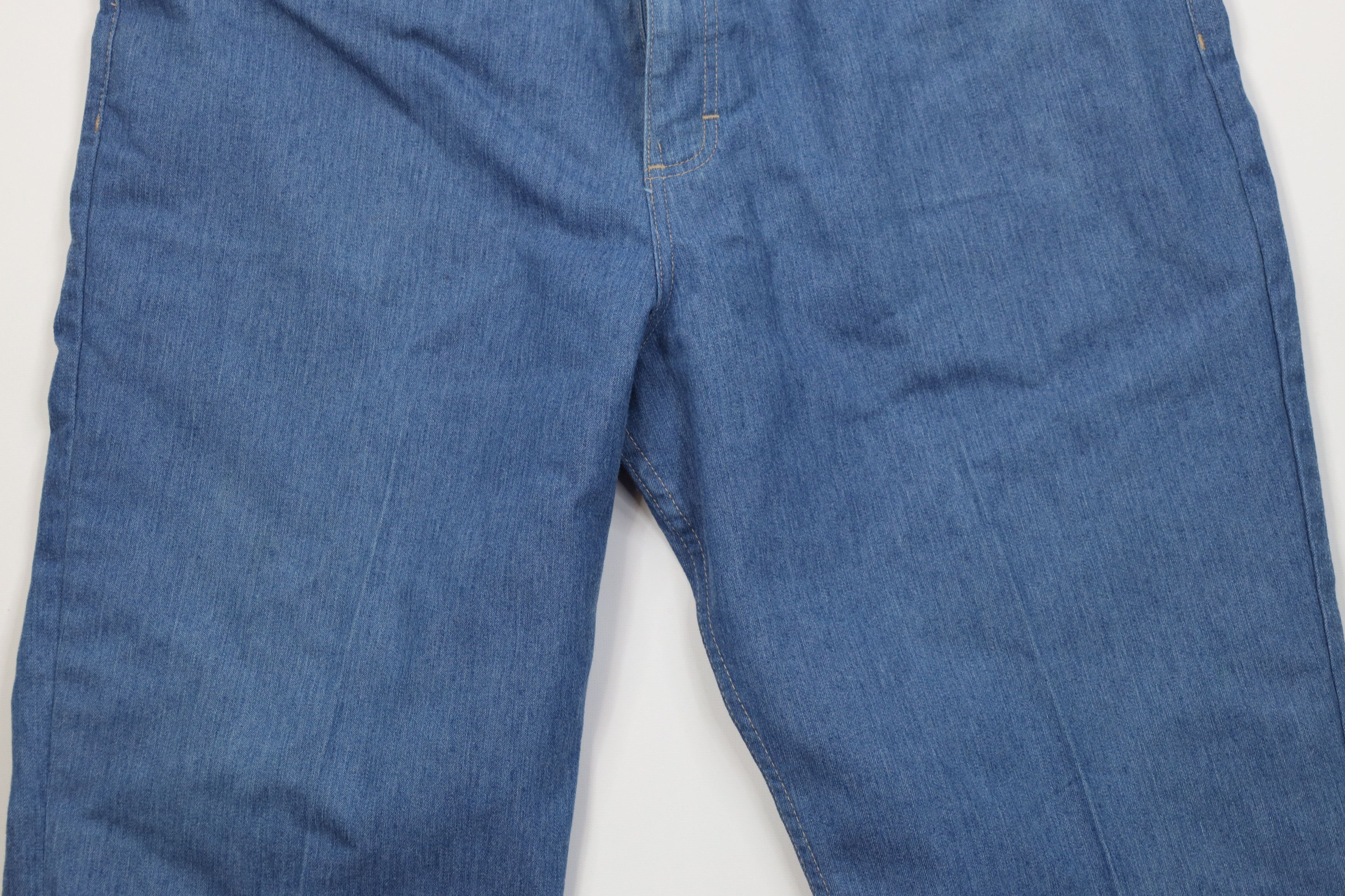 Vintage Vintage 90s Streetwear Flared Wide Leg Denim Jeans Blue Size US 42 / EU 58 - 3 Thumbnail