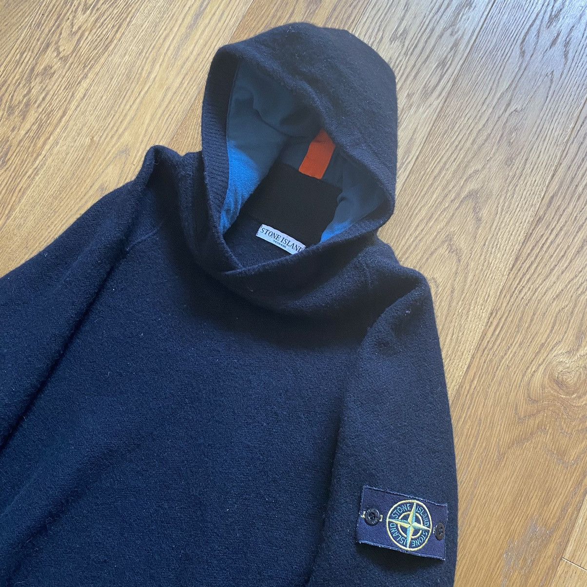 Stone Island Stone Island jumper with hoodie 100% wolle 2009 XXL Size US XXL / EU 58 / 5 - 2 Thumbnail