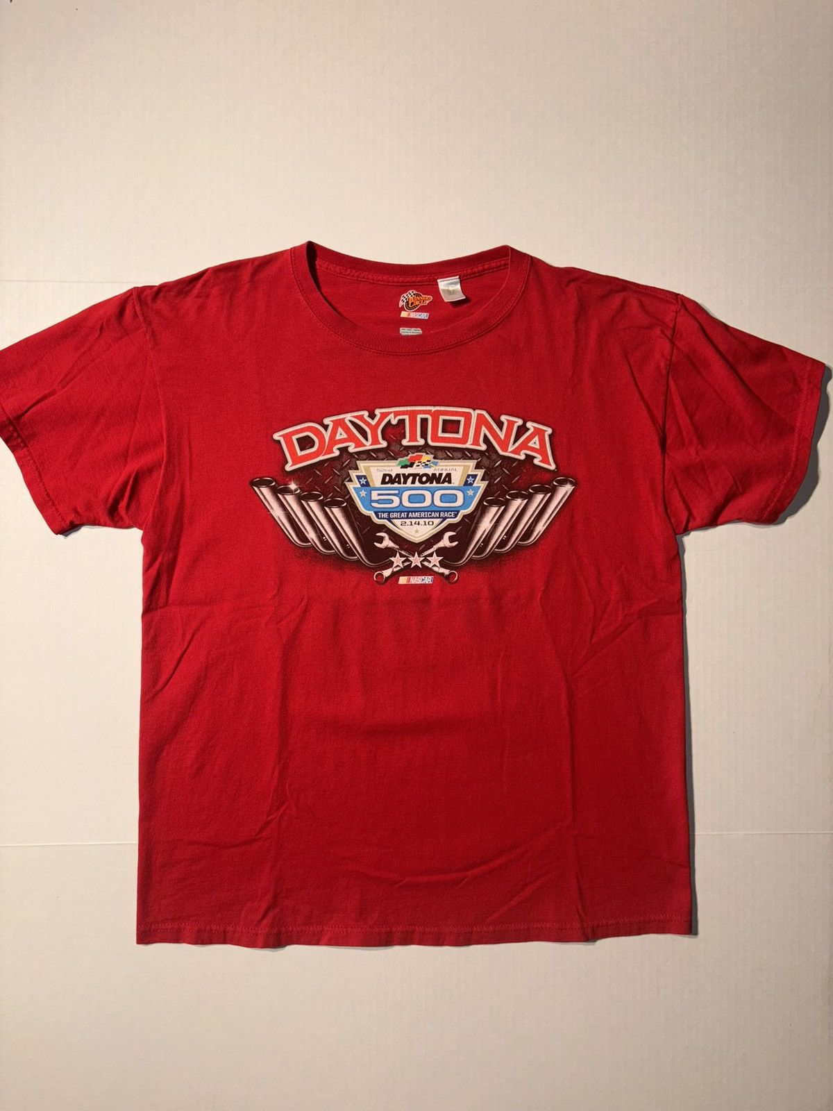 NASCAR Vtg NASCAR Daytona 500 Great American Race Racing Y2K Tshirt Size US L / EU 52-54 / 3 - 2 Thumbnail