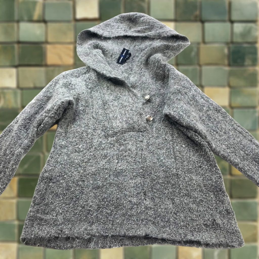 Escada Escada Sport Sweater Hoodie V-Neck Mohair Wool Made In Italy Gray Small Womens Pullover Casual, Classic, 90s? (adjusted) Size S / US 4 / IT 40 - 1 Thumbnail