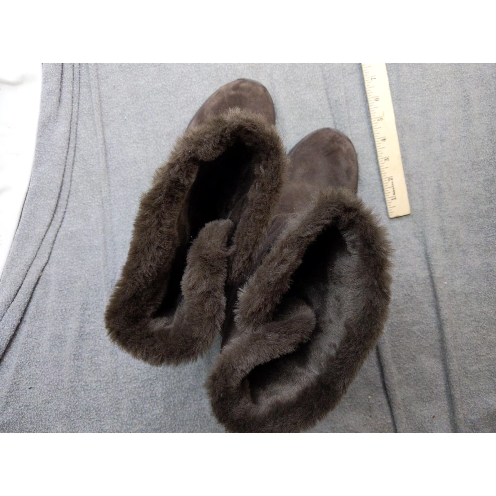 SKECHERS Skechers Boots Womens Size 11 Brown Suede Faux Fur Mid Calf Winter Size US 11 / IT 41 - 6 Thumbnail