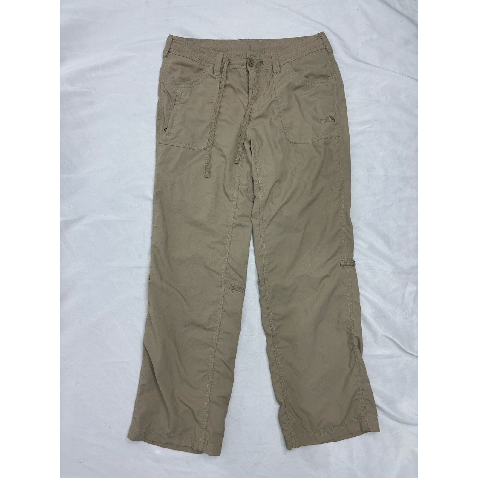 The North Face The North Face Women Tan Khaki Hiking Nylon Pants Cuff Sz 8 Size 30" / US 8 / IT 44 - 1 Thumbnail
