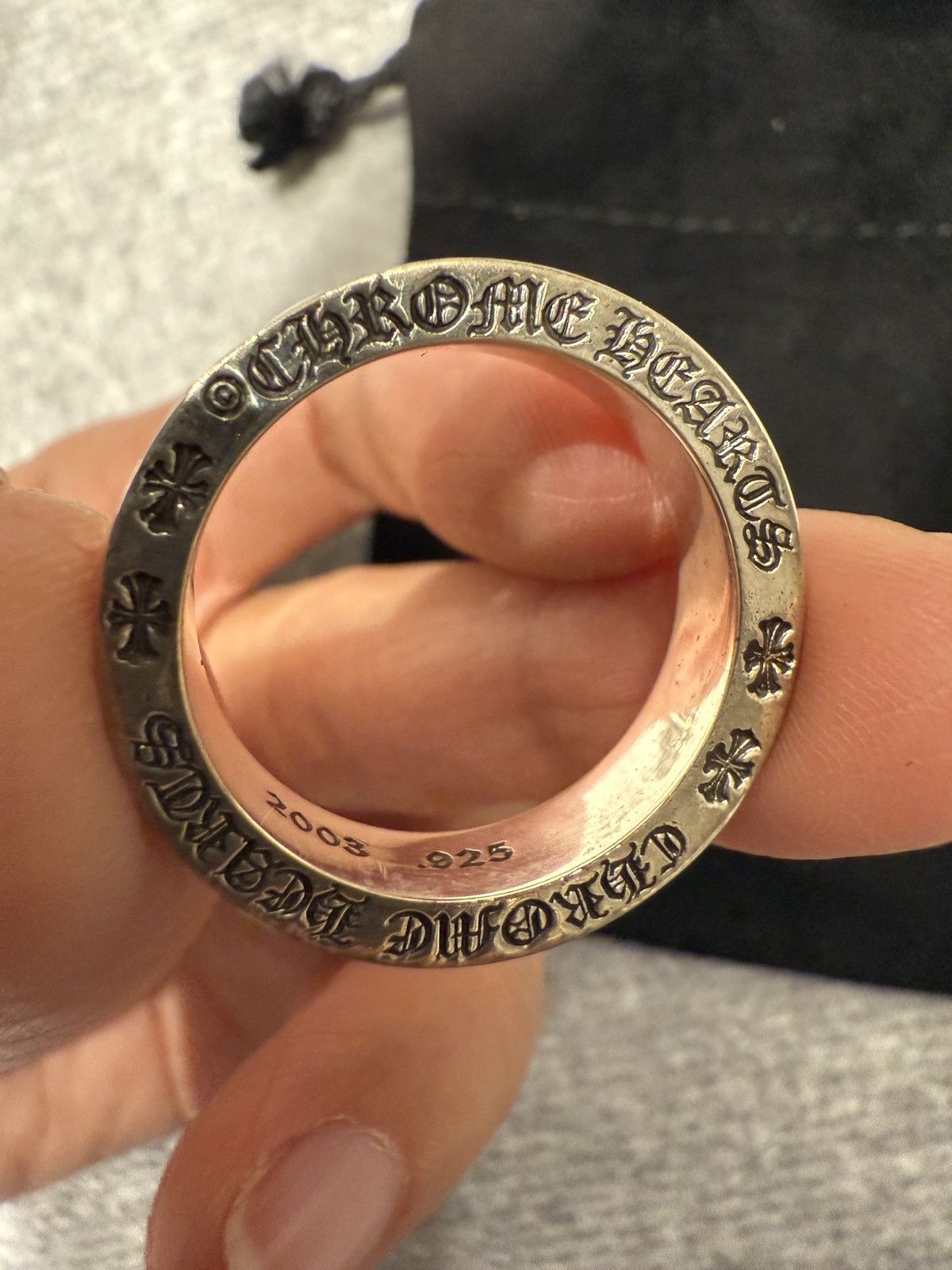 Chrome Hearts SPACER FOREVER ring size 12