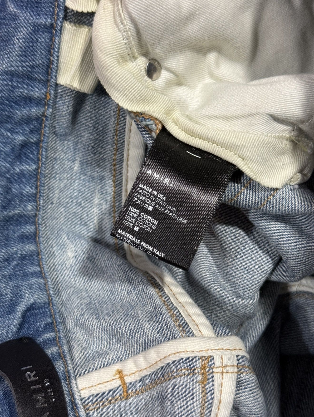 Amiri Amiri Plaid Distressed Skinny Jeans Size 28 Size US 28 / EU 44 - 7 Thumbnail