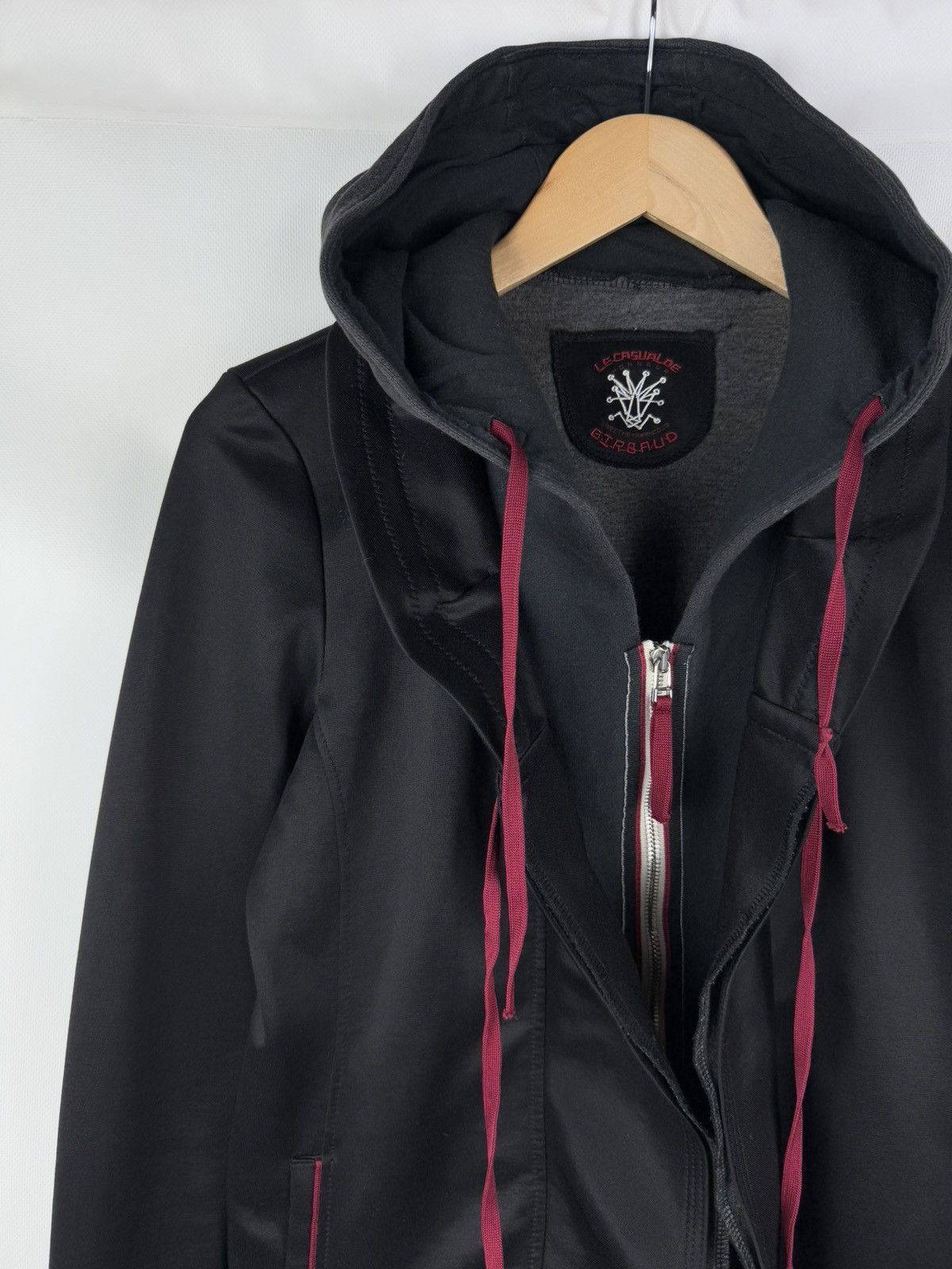 Marithe + Francois Girbaud × Vintage Marithe Francois Girbaud Vintage Avant-garde Full Zip Hoodie Size L / US 10 / IT 46 - 4 Thumbnail