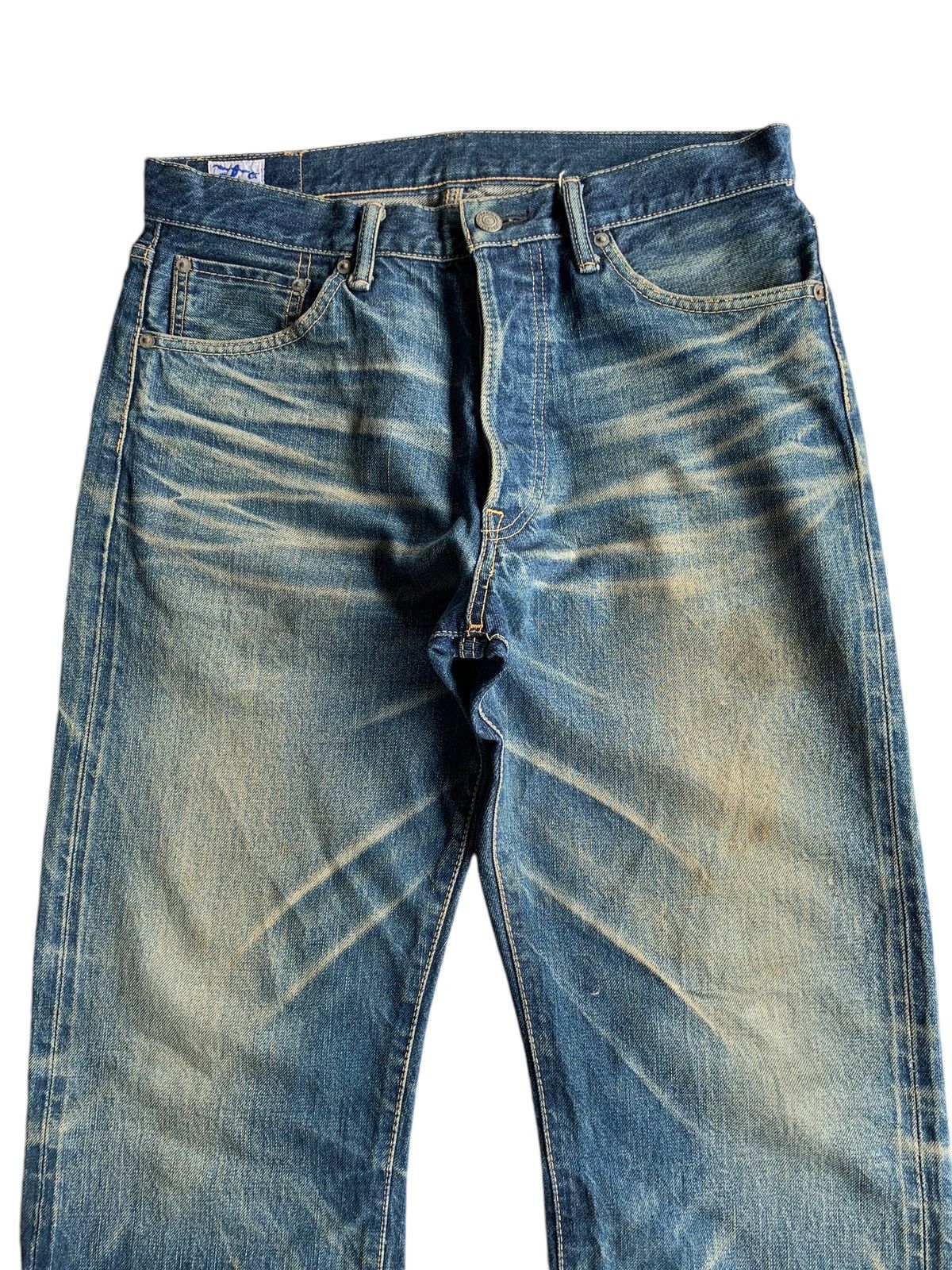 Kapital Vintage Eight-G Japanese Mudwash Selvedge Distressed Denim Size US 32 / EU 48 - 10 Thumbnail