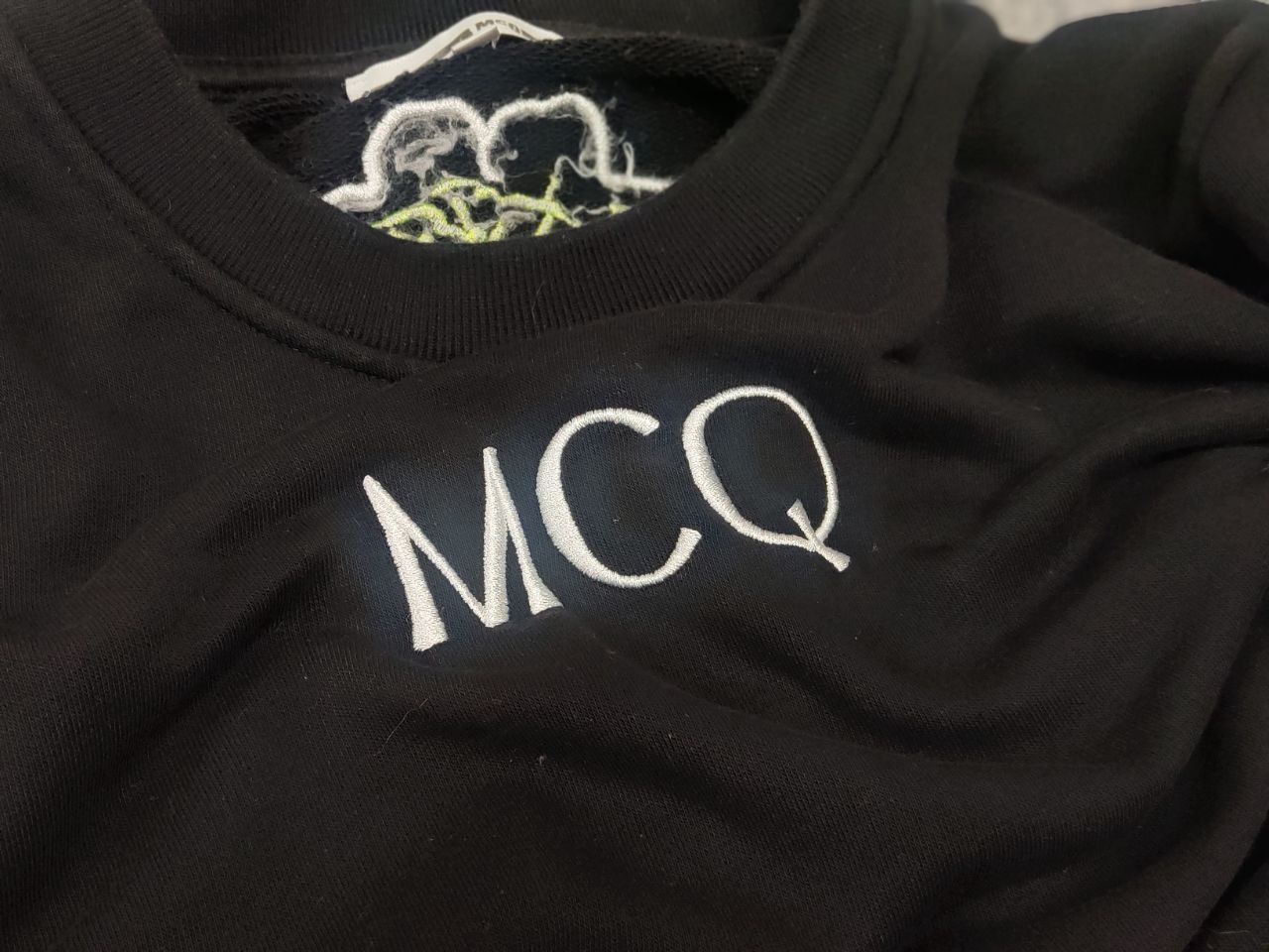 Alexander McQueen McQ Alexander McQueen Design Black Logo Matter Sweatshirt Size US S / EU 44-46 / 1 - 12 Thumbnail