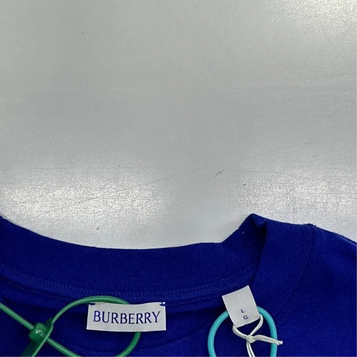 Burberry Burberry Burberry Floral Print Blue Short Sleeve T-Shirt-2 Size US L / EU 52-54 / 3 - 2 Thumbnail