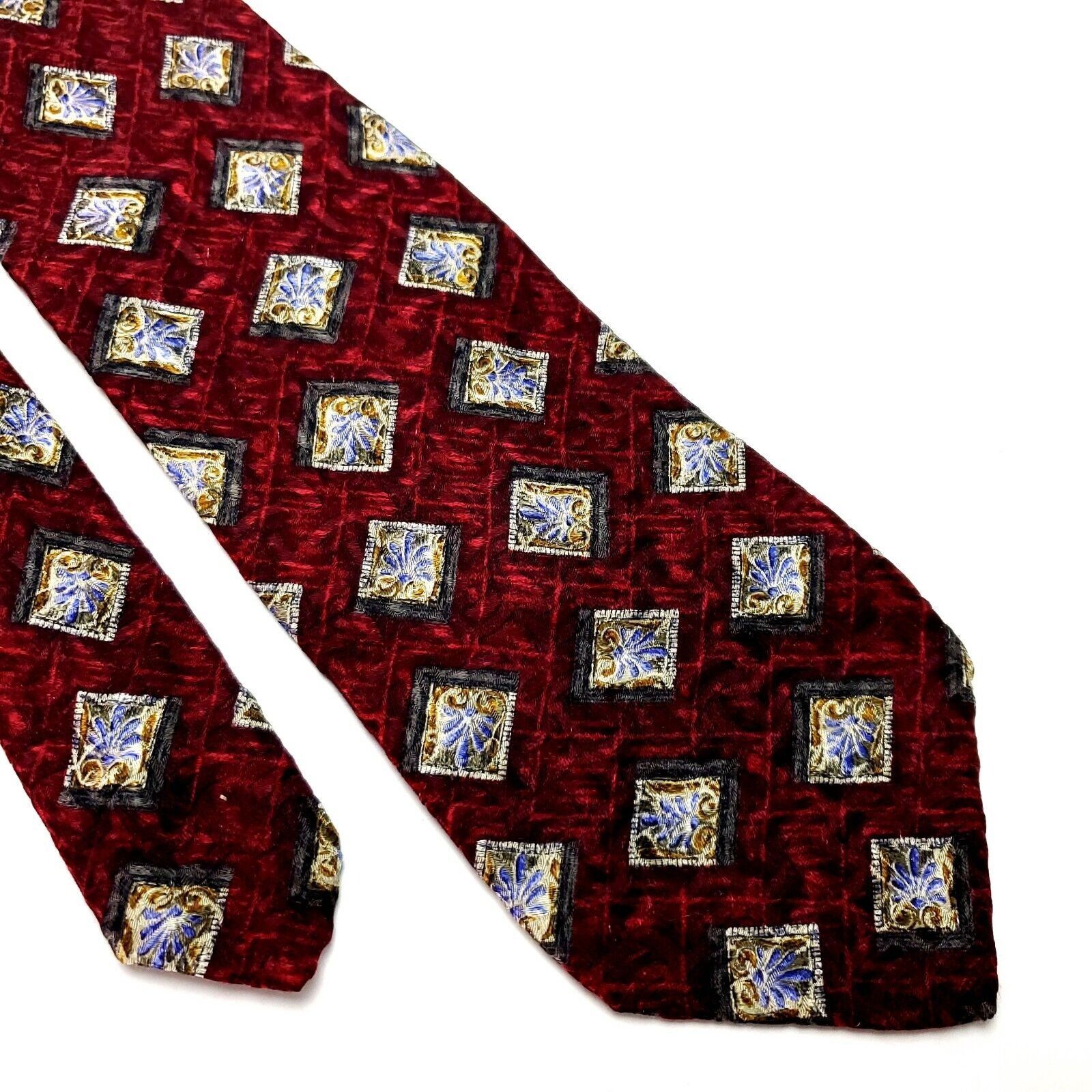 Robert Talbott Robert Talbott Larrimor's Silk Tie Print Red Geometric Hands Size ONE SIZE - 1 Thumbnail