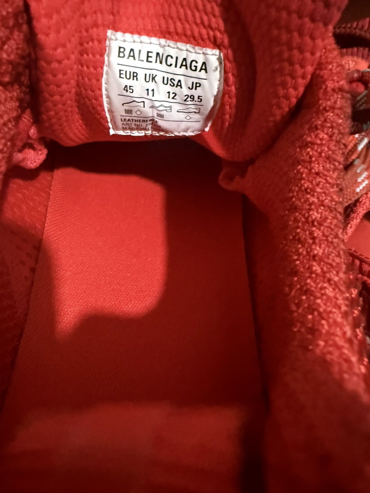 Balenciaga Red balenciaga 3XL sneakers Size US 12 / EU 45 - 4 Thumbnail