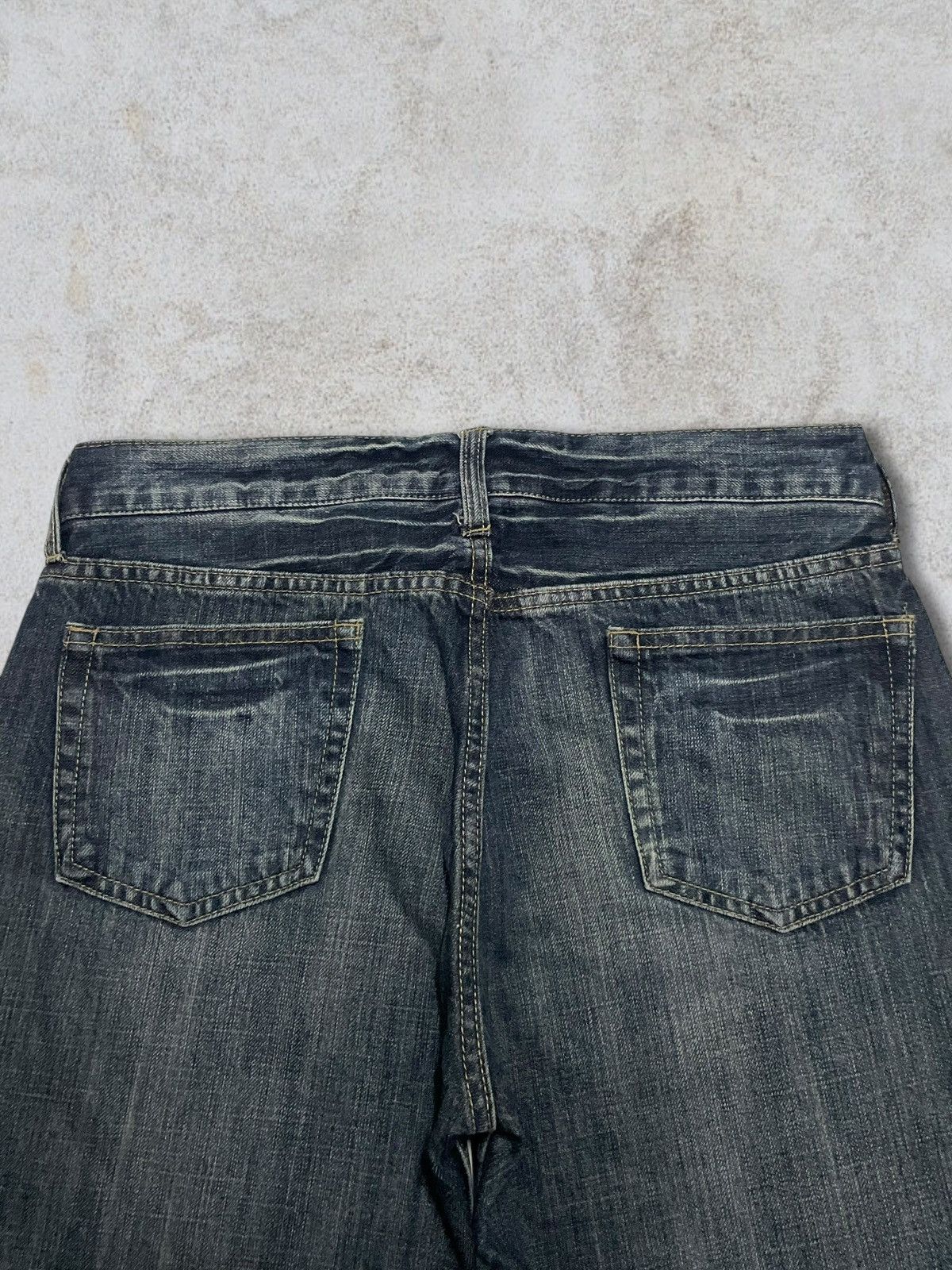 Skull Jeans by an Alchemist Vintage Japanese Skull Cross Printed Distressed Washed Jeans Size US 32 / EU 48 - 8 Thumbnail