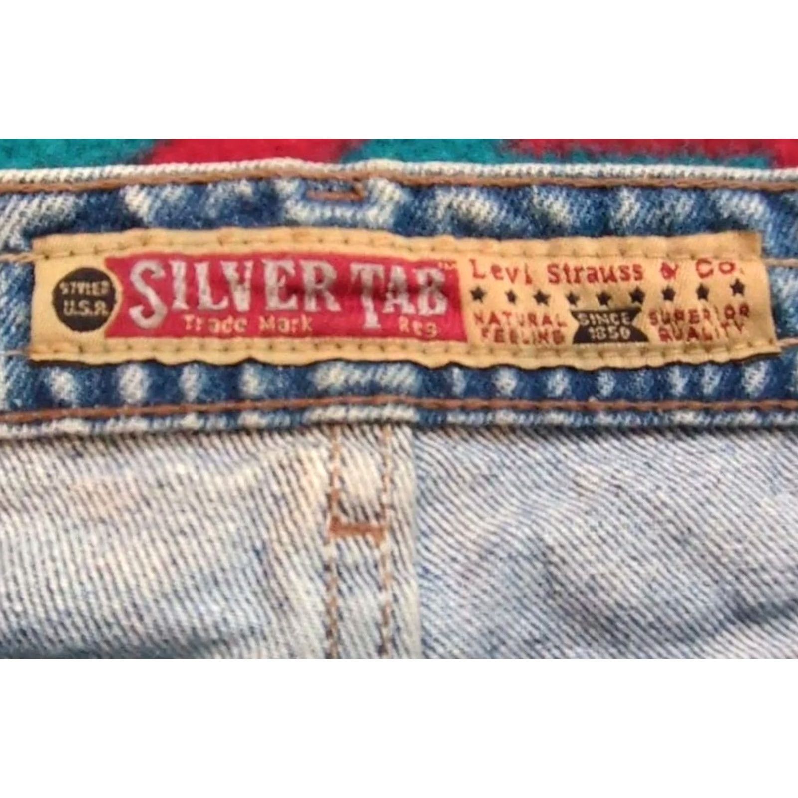 Levi's VINTAGE Levi's Silvertab Denim Jeans 32x32 Made in USA 1990s Mens Blue Straigh Size US 32 / EU 48 - 5 Thumbnail