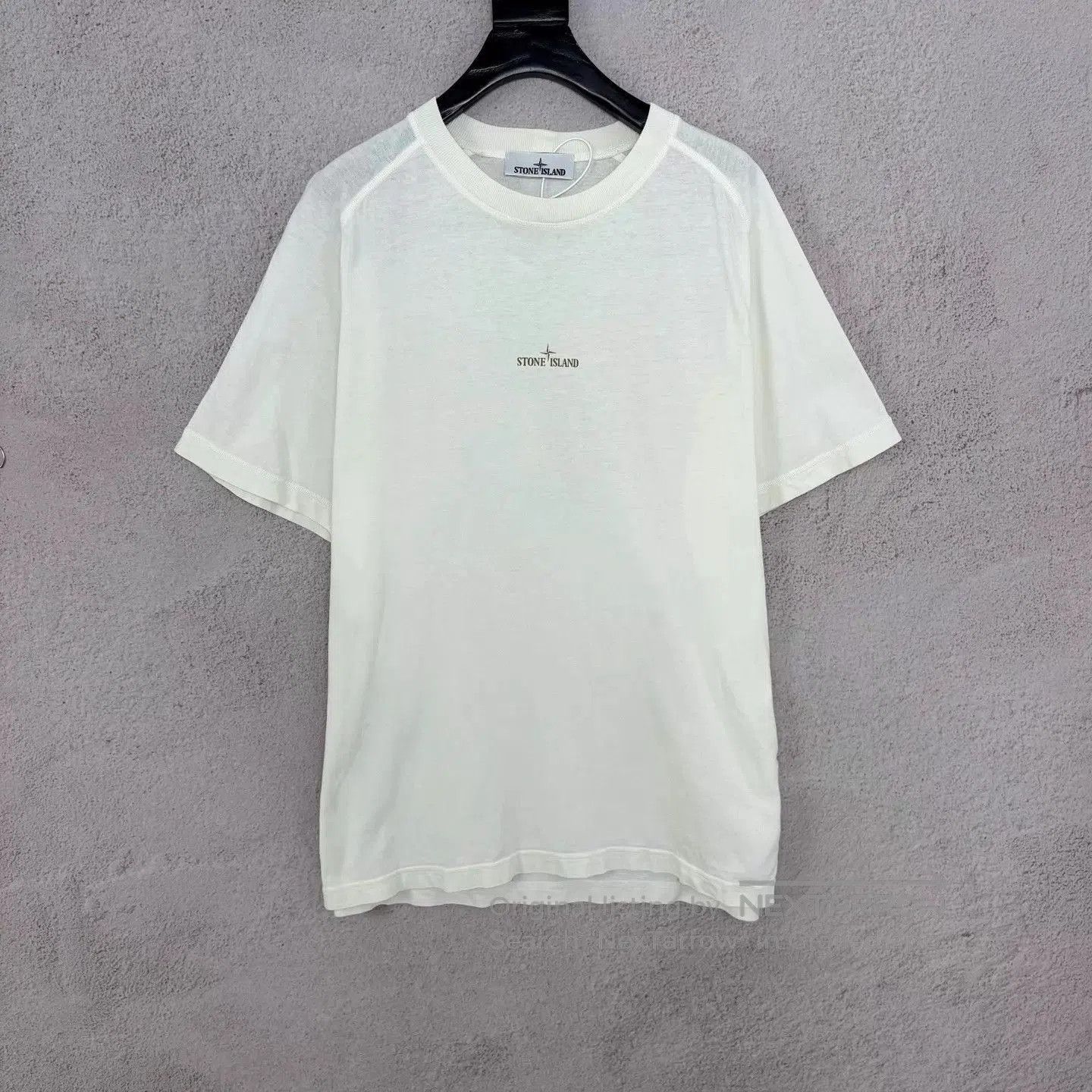 Stone Island White Short-Sleeve Crewneck Shirt. Size US XXL / EU 58 / 5 - 1 Thumbnail