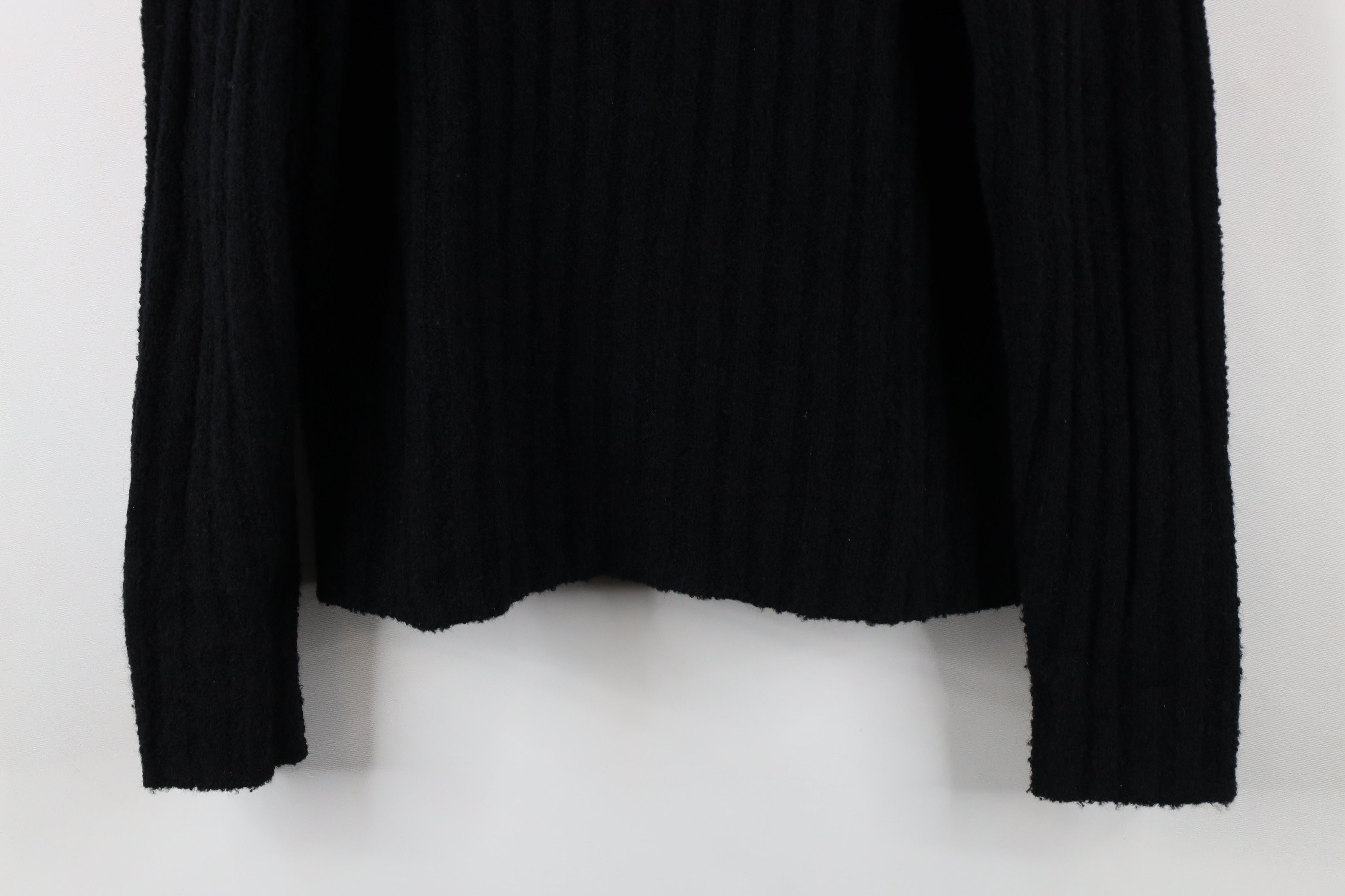 Vintage Vintage Y2K 90s Baby Doll Blend Ribbed Knit Sweater Black Size L / US 10 / IT 46 - 3 Thumbnail