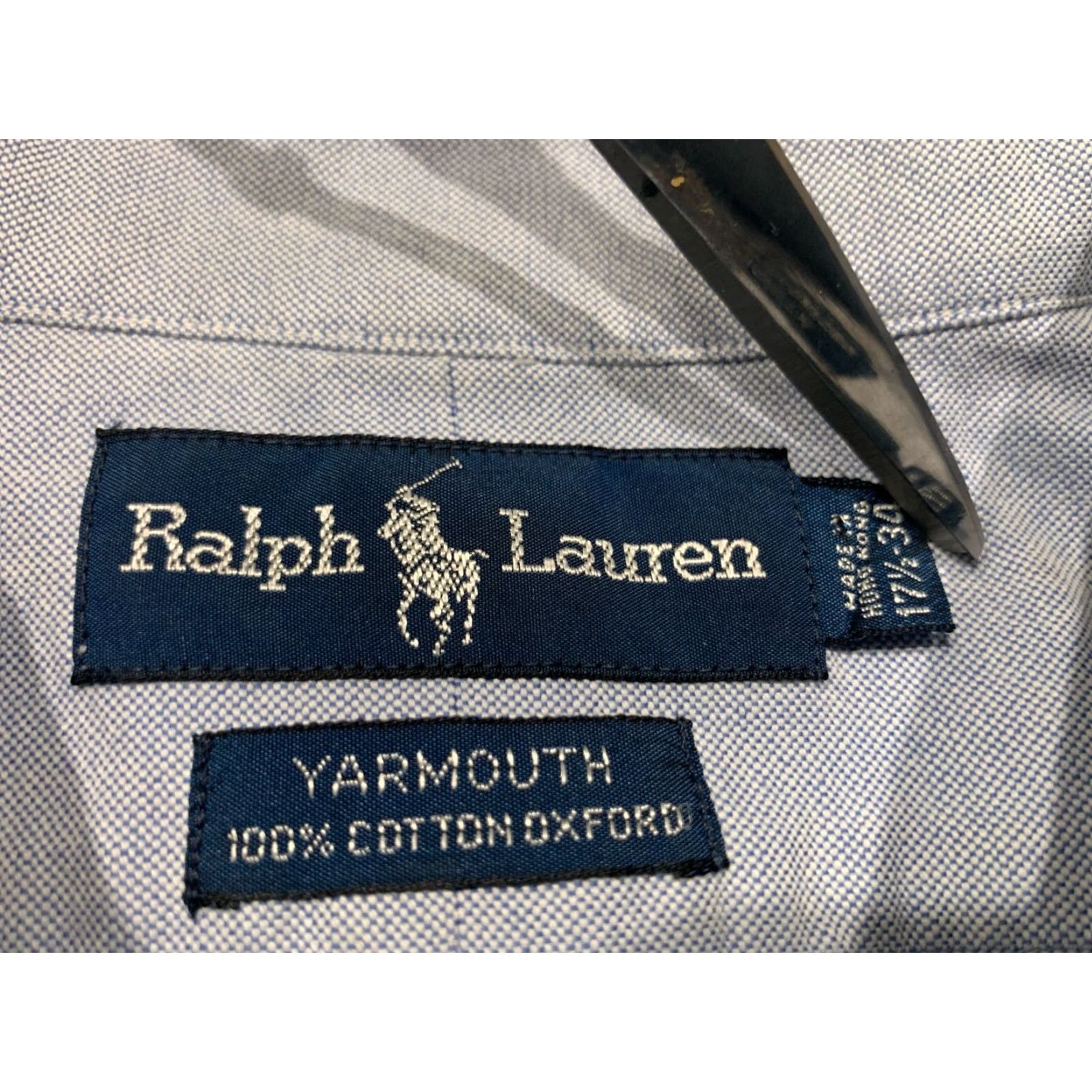 Ralph Lauren Ralph Lauren Men's Button-Down Shirt Long Sleeve Cotton Blue 17.5" Oxford Classic Casual Formal Size US XL / EU 56 / 4 - 6 Thumbnail