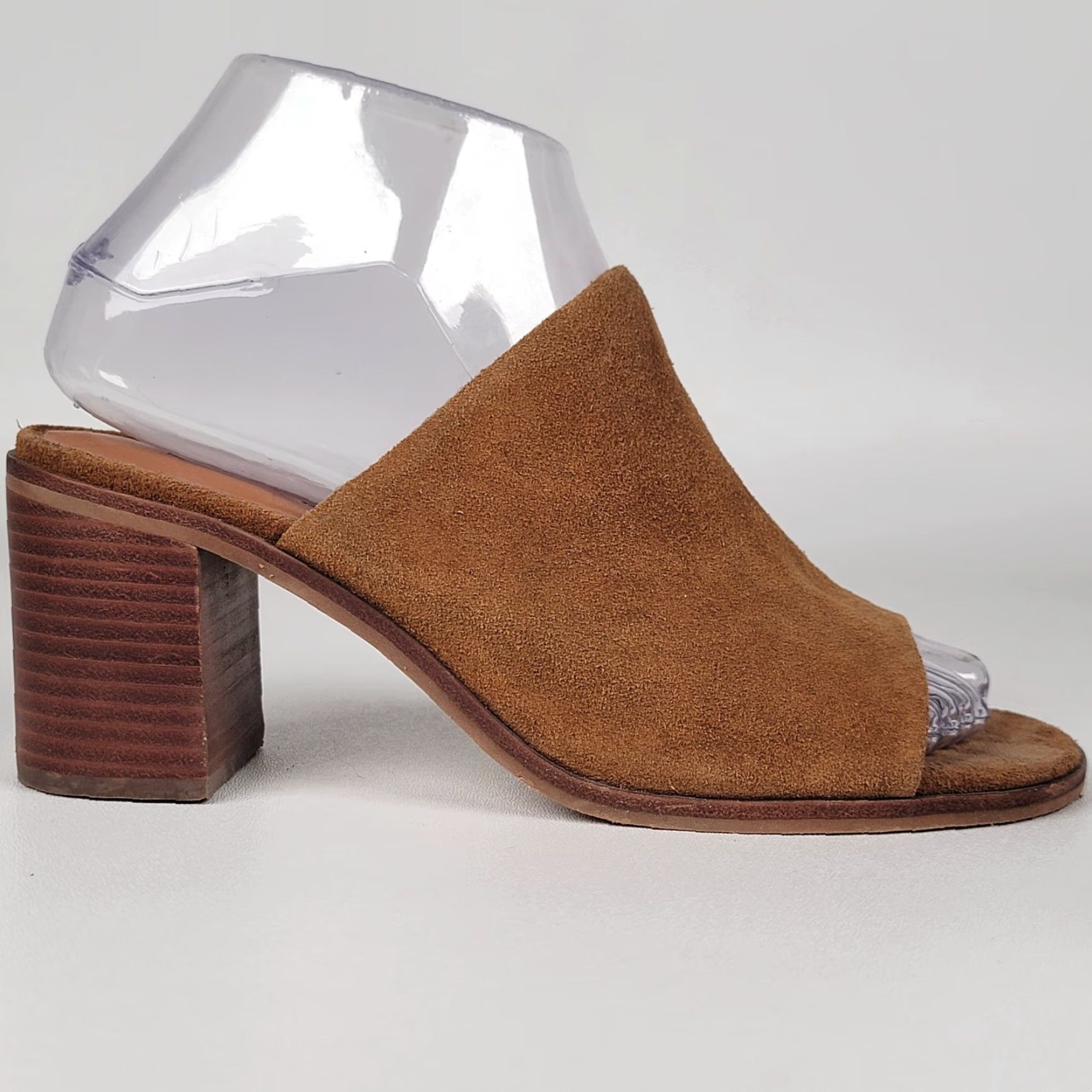 Lucky Brand Lucky Brand Sayvan Topanga Verona Suede Heeled Mules Women Size 6 M Brown Slip On Slide Size US 6 / IT 36 - 4 Thumbnail
