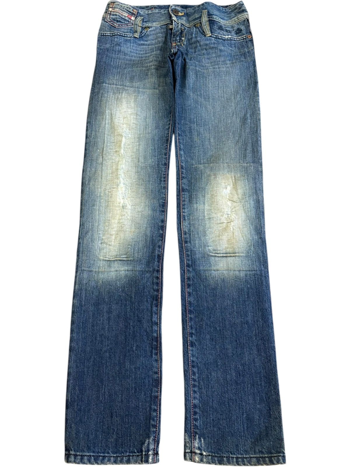 Diesel Vintage Italy Diesel Matic Mud Wash Distressed Jeans Size 27" / US 4 / IT 40 - 1 Thumbnail