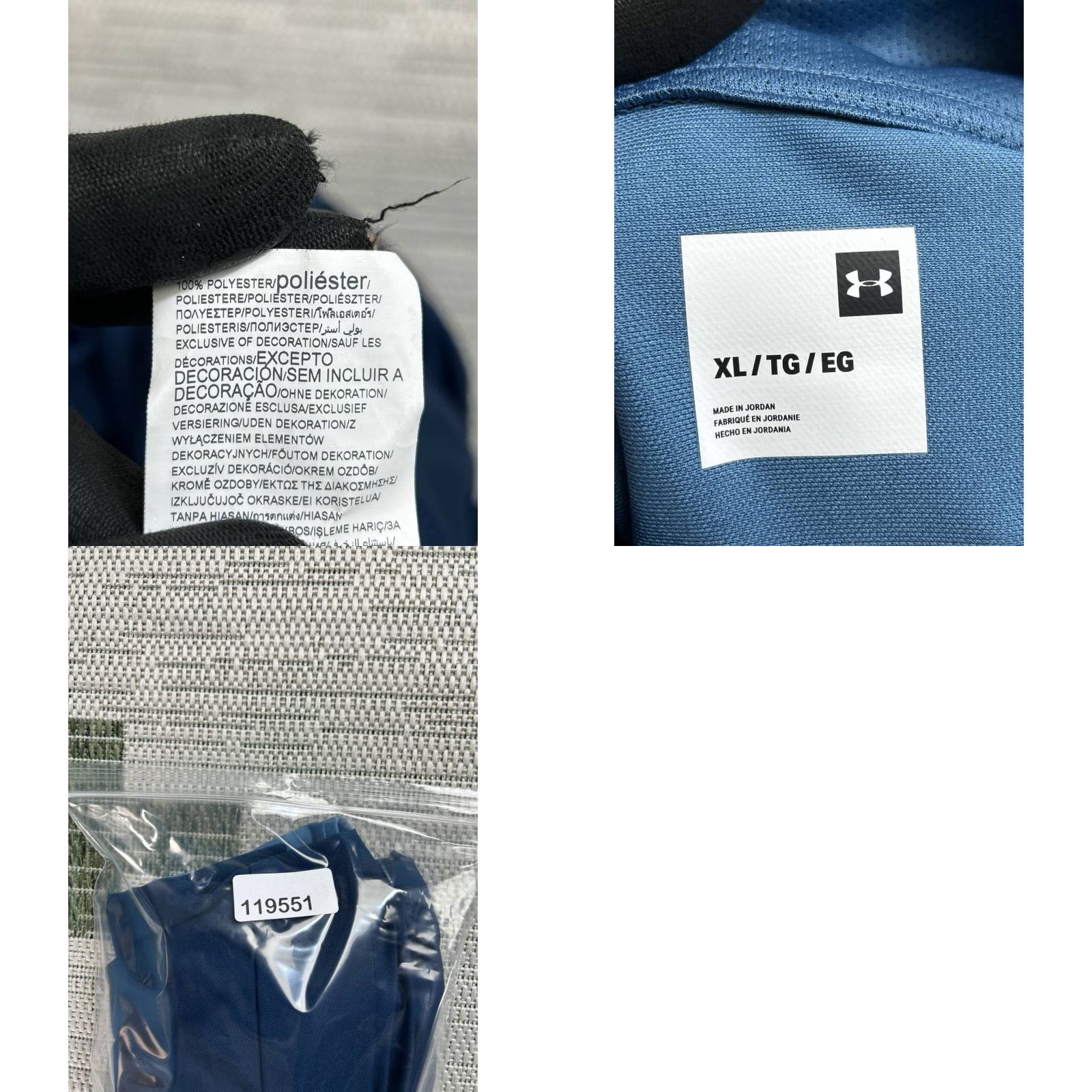 Under Armour Under Armour Sportstyle Track Jacket Men XL Blue Full Zip Mens Size US XL / EU 56 / 4 - 8 Thumbnail