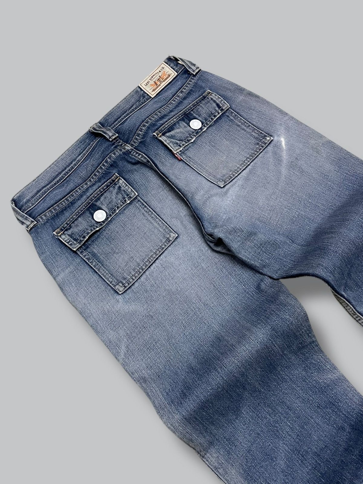 Levi's Vintage Clothing Vintage Designer Levis 302 Bush Pant Distressed Denim Size US 30 / EU 46 - 14 Thumbnail