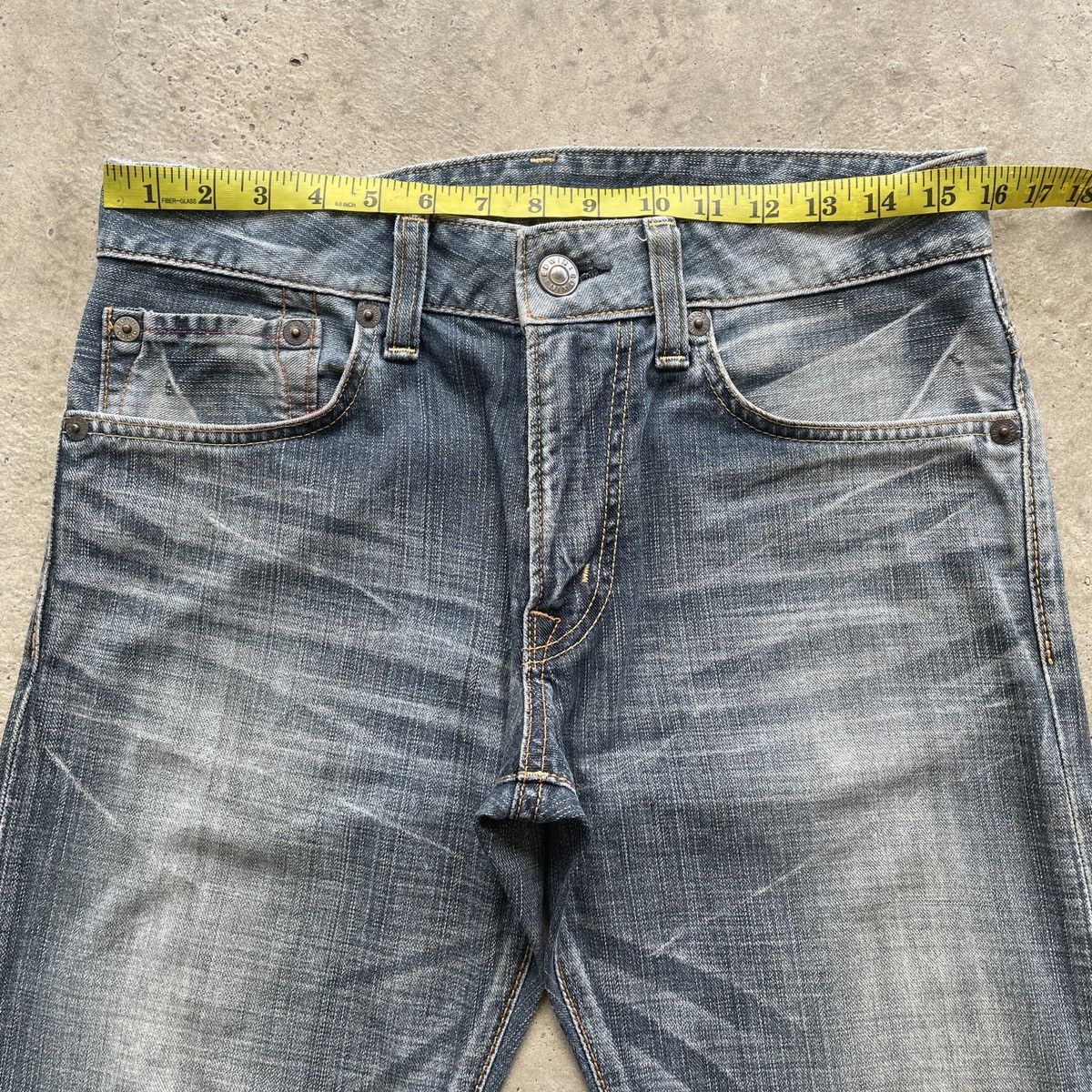 Edwin Vintage Edwin 503 Faded Denim Distressed Jeans Pants W32 Size US 32 / EU 48 - 6 Thumbnail