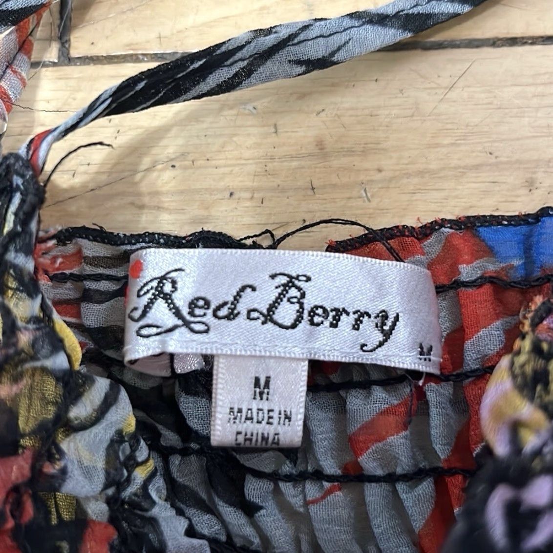 Vintage RED BERRY Maxi Dress Women M Y2k Spaghetti Strap Coachella Fairy Sheer Smocked Size M / US 6-8 / IT 42-44 - 6 Thumbnail