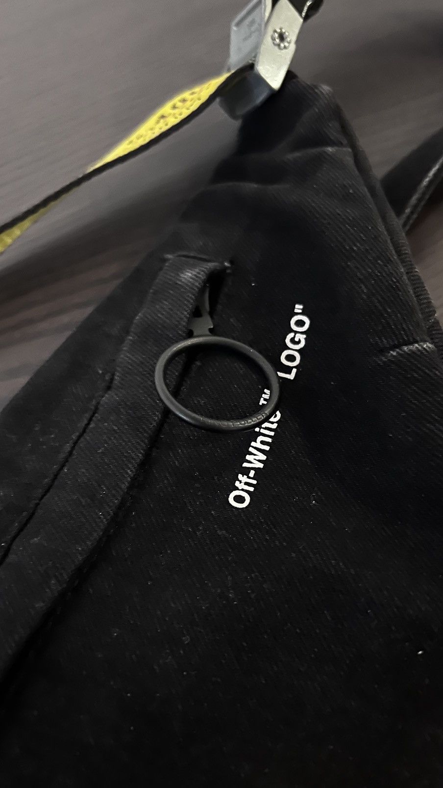 Off-White OFF-WHITE Logo print denim messenger bag Size ONE SIZE - 2 Thumbnail