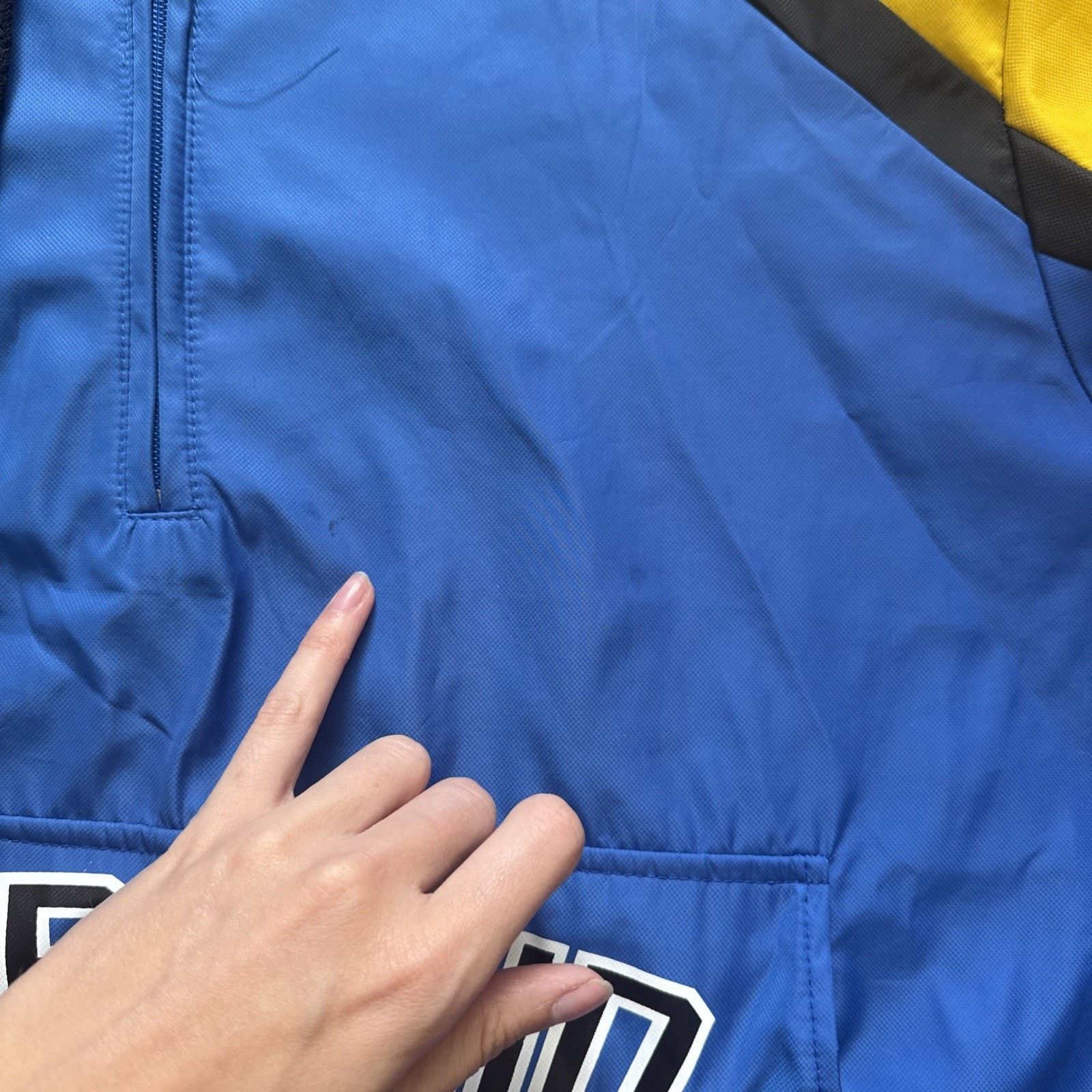 Black Pyramid Black Pyramid Jacket. Blue and Yellow. Windbreaker with hood Size US XL / EU 56 / 4 - 10 Thumbnail
