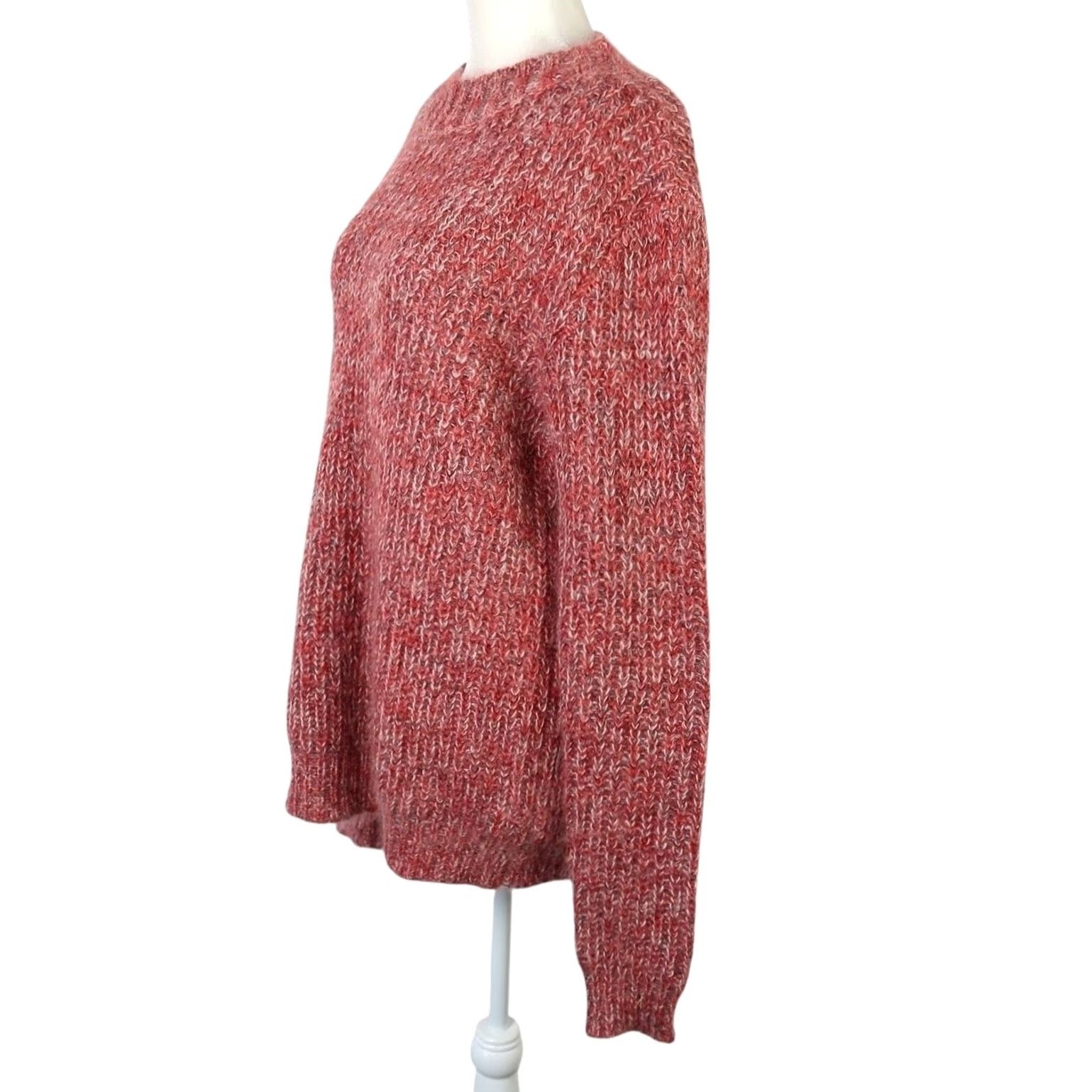 Simon Miller Simon Miller Red and Indigo Fuzzy Mohair Knit Pullover Sweater Mens Small Size US S / EU 44-46 / 1 - 3 Thumbnail