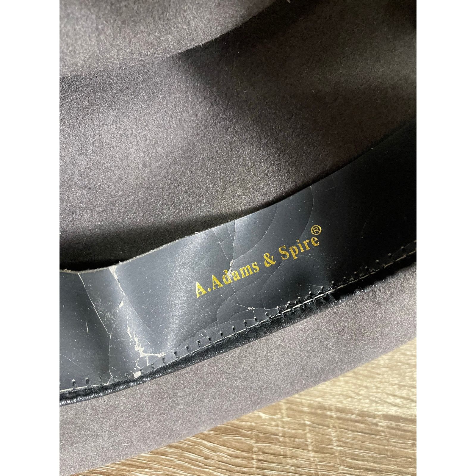 Vintage A. Adams & Spire Fur Felt Western Cowboy Hat Gray Size ONE SIZE - 12 Thumbnail