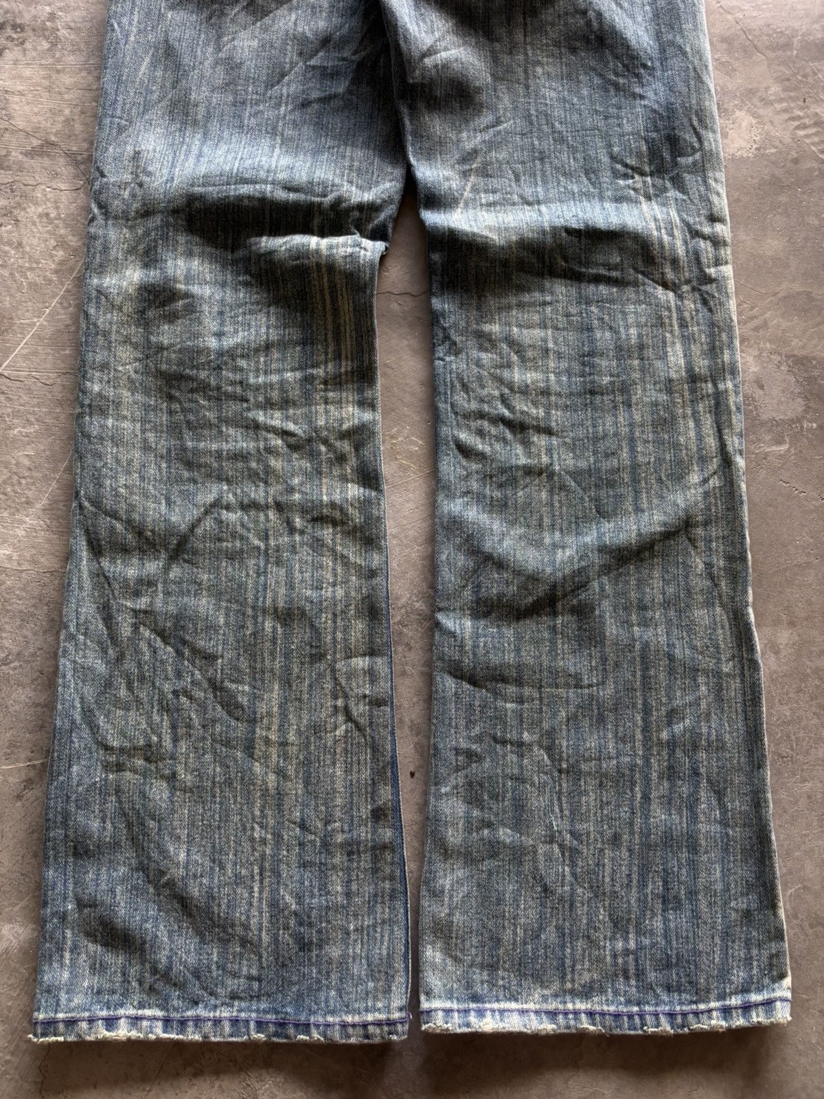 If Six Was Nine NYLAUS flare distressed rusty wash punk grunge japanese Size US 32 / EU 48 - 19 Thumbnail