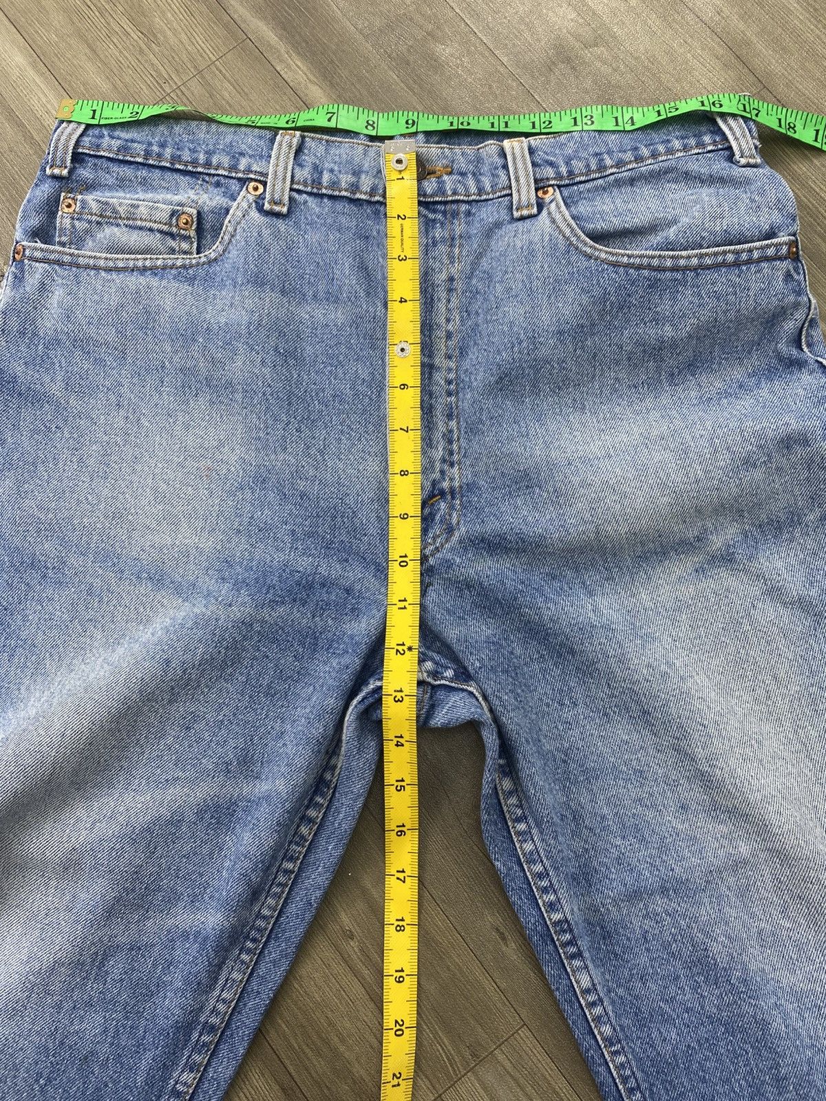 Levi's Vintage Clothing 🇺🇸1990s Vintage Levis 501 USA Straight 36x33 Light Blue Jeans Size US 33 - 17 Thumbnail