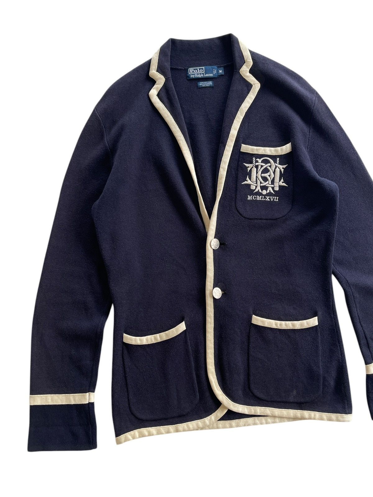 Polo Ralph Lauren Polo R.Lauren MCMLXVII Knit Cardigan Navy Size US M / EU 48-50 / 2 - 6 Thumbnail