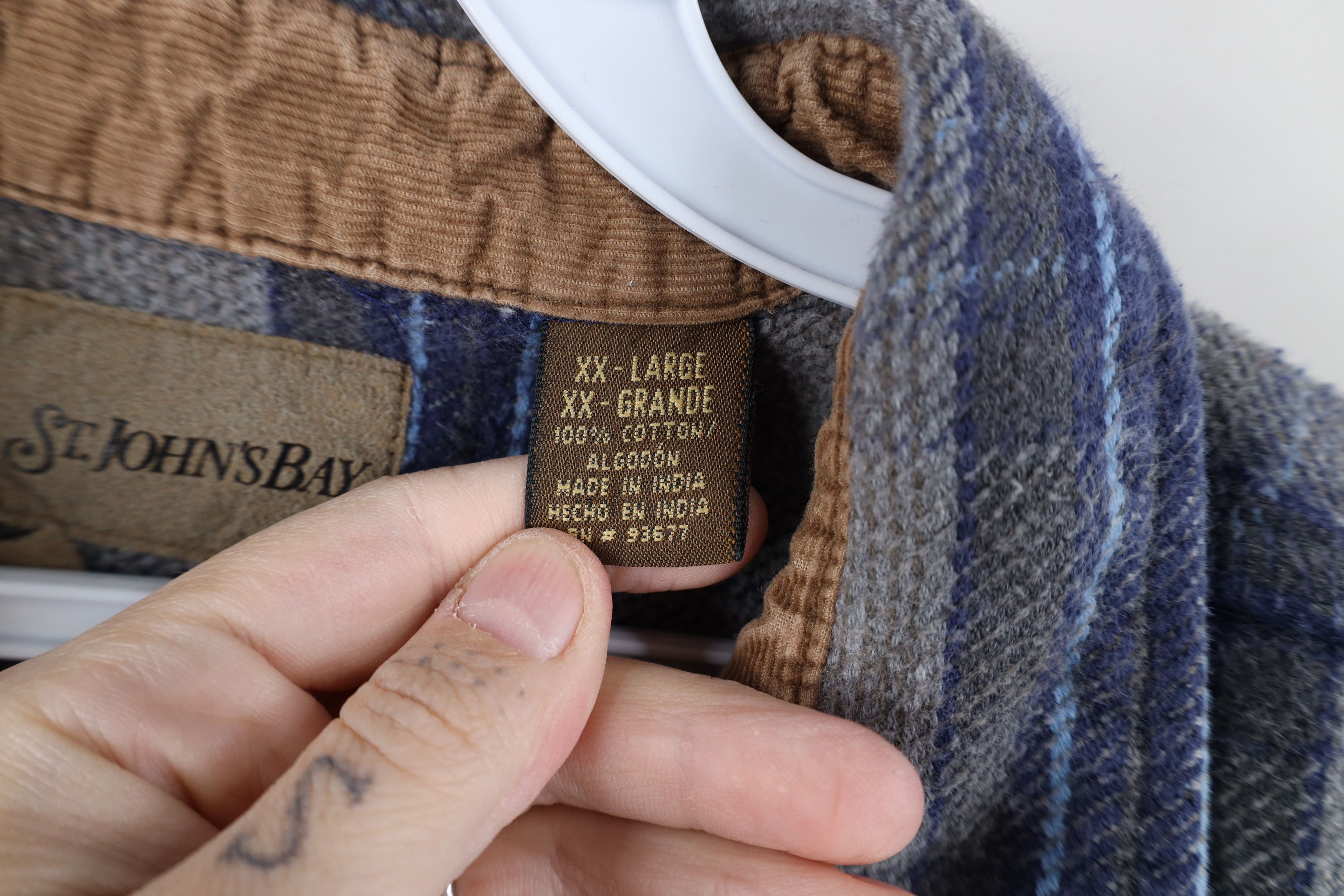 Vintage Vintage 90s Streetwear Heavyweight Button Shirt Plaid Size US XXL / EU 58 / 5 - 8 Thumbnail