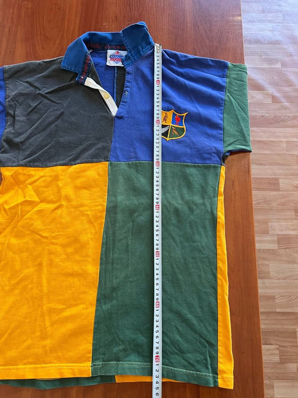 Vintage 1980 REST OF THE WORLD COTTON TRADERS RUGBY SHIRT JERSEY M Size US M / EU 48-50 / 2 - 13 Thumbnail