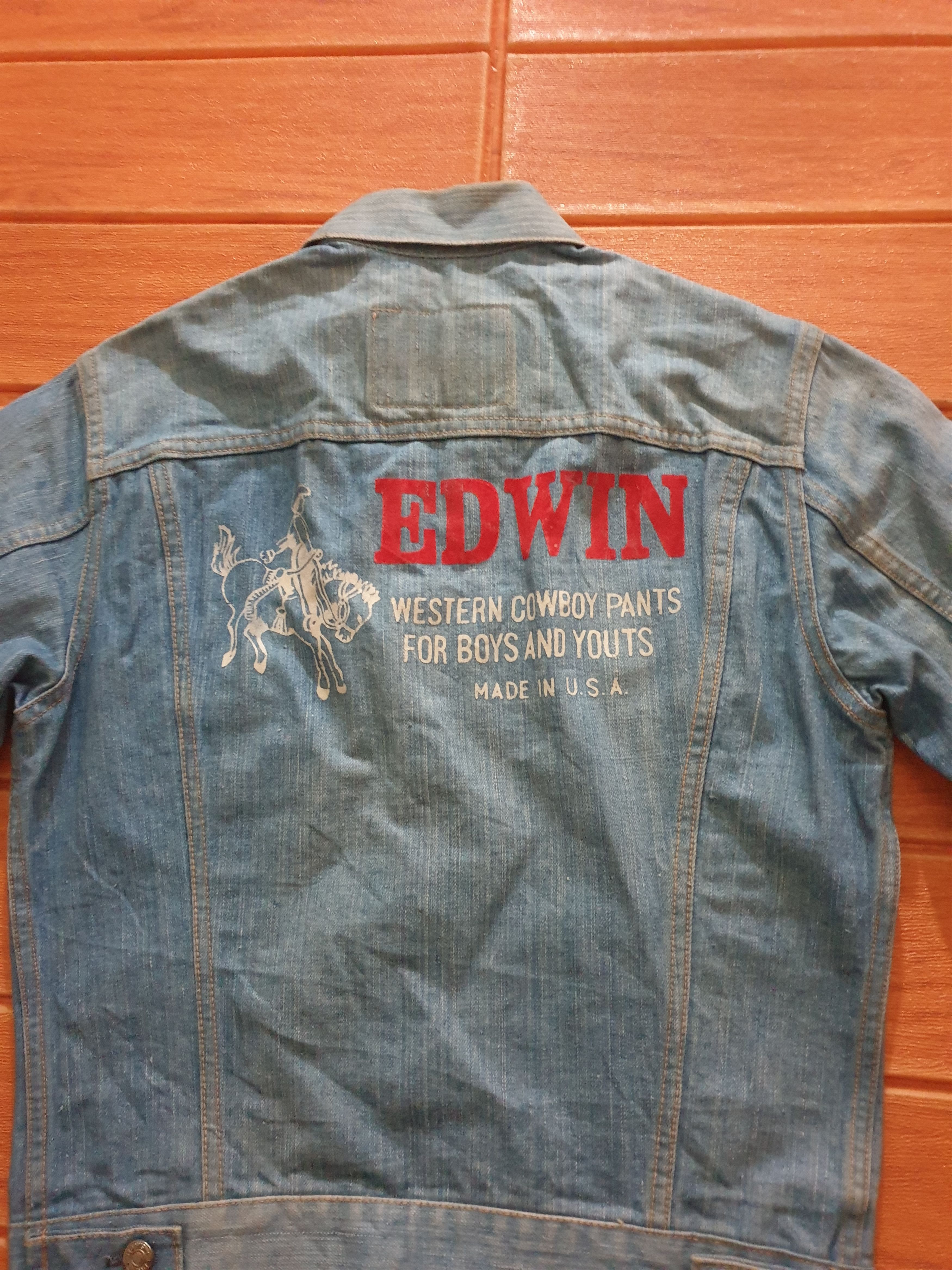 Japanese Brand 💥Vintage Edwin made in USA Stonewash jacket Size US M / EU 48-50 / 2 - 6 Thumbnail