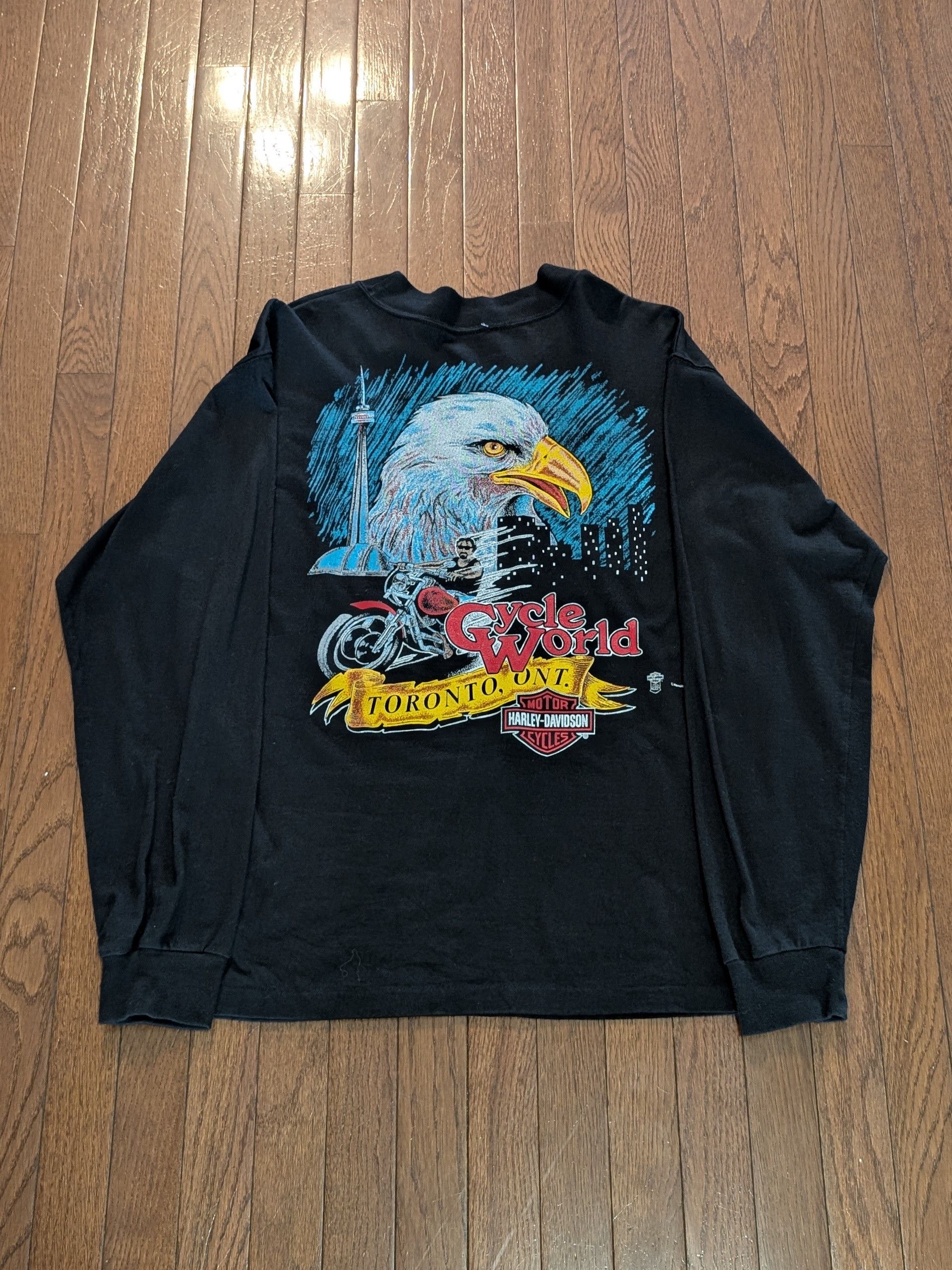 Harley Davidson Harley Davidson Toronto Iron Horse Long Sleeve T-Shirt Sz XL Size US XL / EU 56 / 4 - 1 Thumbnail