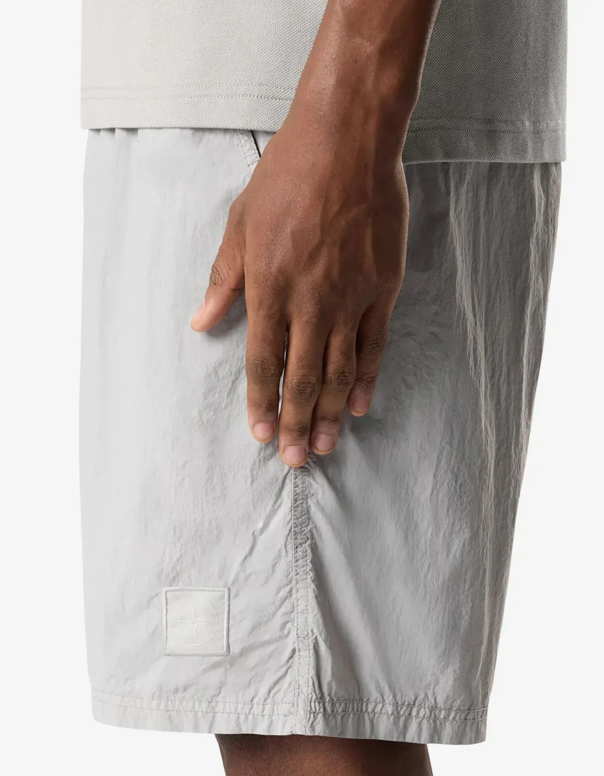 Stone Island Stone Island Ghost Grey Compass Patch Swim Shorts Size US 38 / EU 54 - 4 Thumbnail