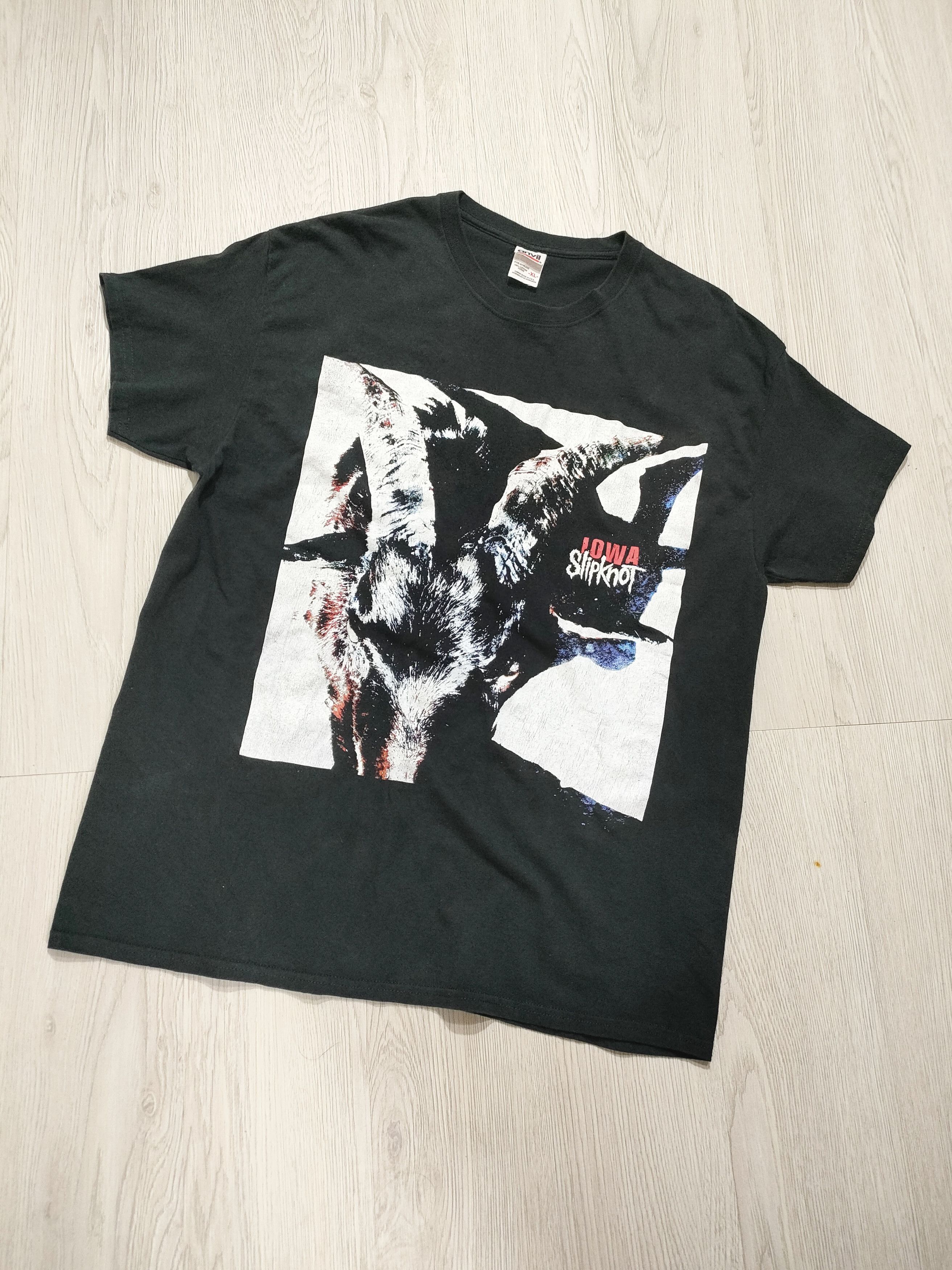 Band Tees Early 00s SLIPKNOT 'IOWA JAPAN TOUR 2002' Vintage Band Tee Size US XL / EU 56 / 4 - 9 Thumbnail