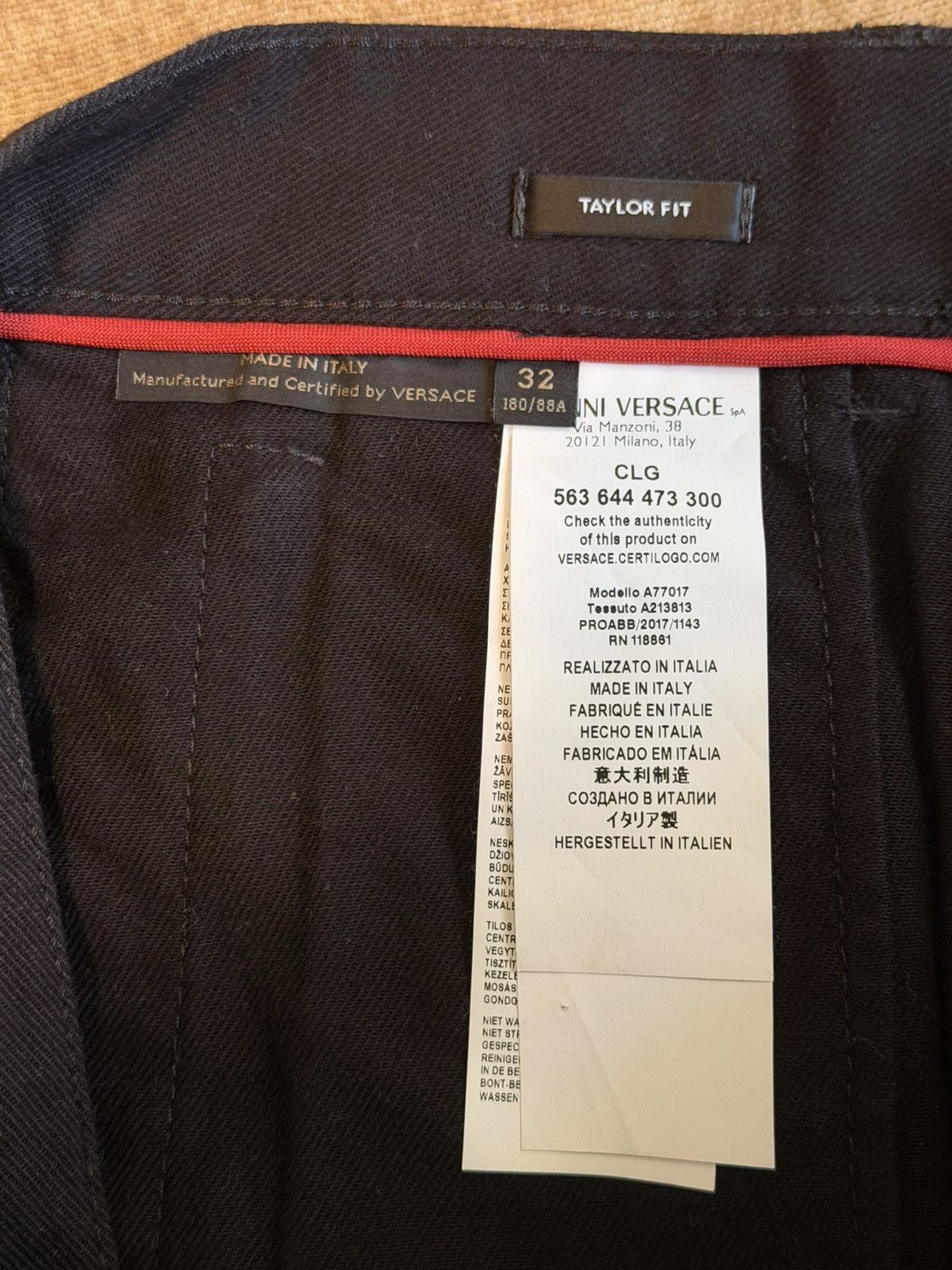 Versace Versace Moto Jeans Lambskin Leather Details Worn Once Size US 32 / EU 48 - 10 Thumbnail