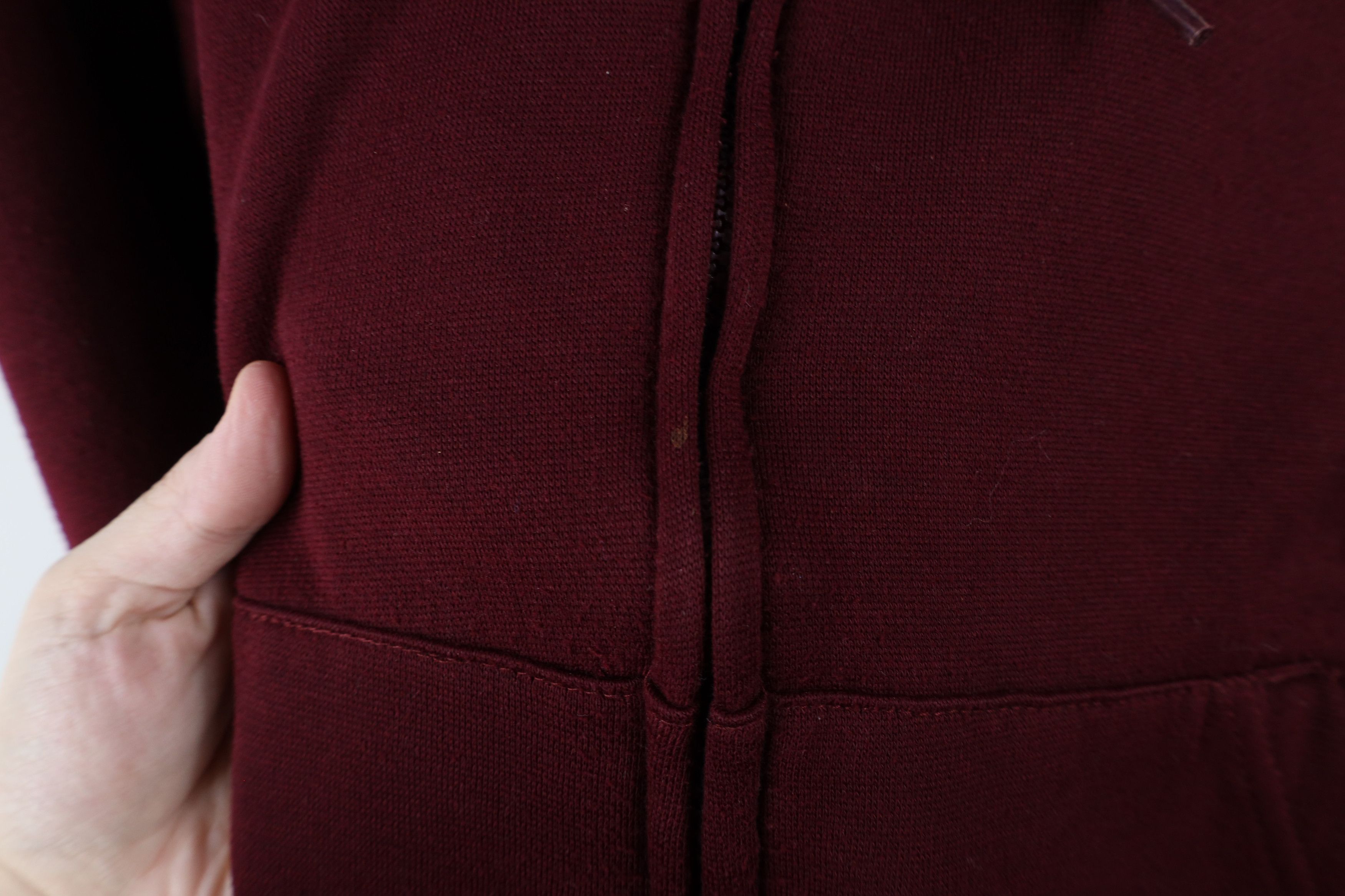 Vintage Vintage 90s Streetwear Thermal Waffle Knit Lined Hoodie Size US S / EU 44-46 / 1 - 4 Thumbnail