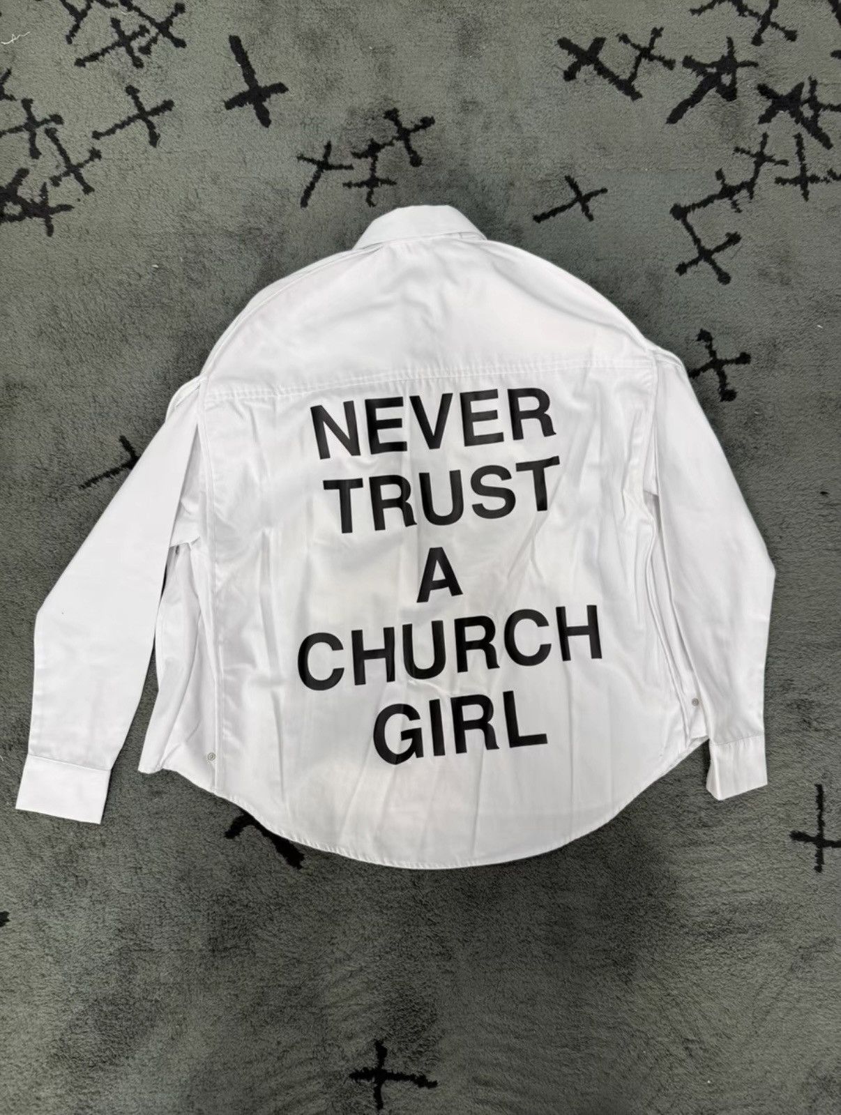 トップス Hood By Air- Never Trust A Church girl M Hood By Air Hood by air SS16 never trust a church girl hoodie